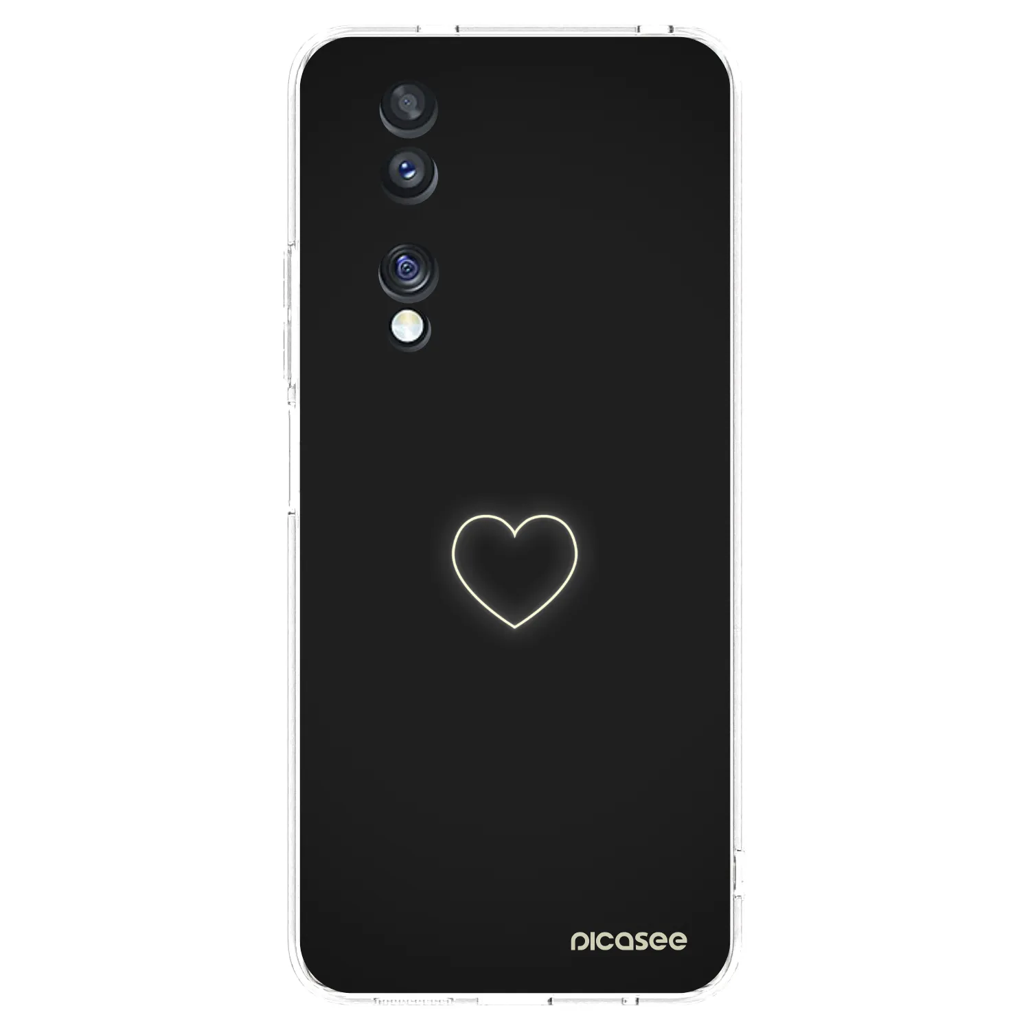 Picasee silikonový průhledný obal pro Honor 70 - Heart