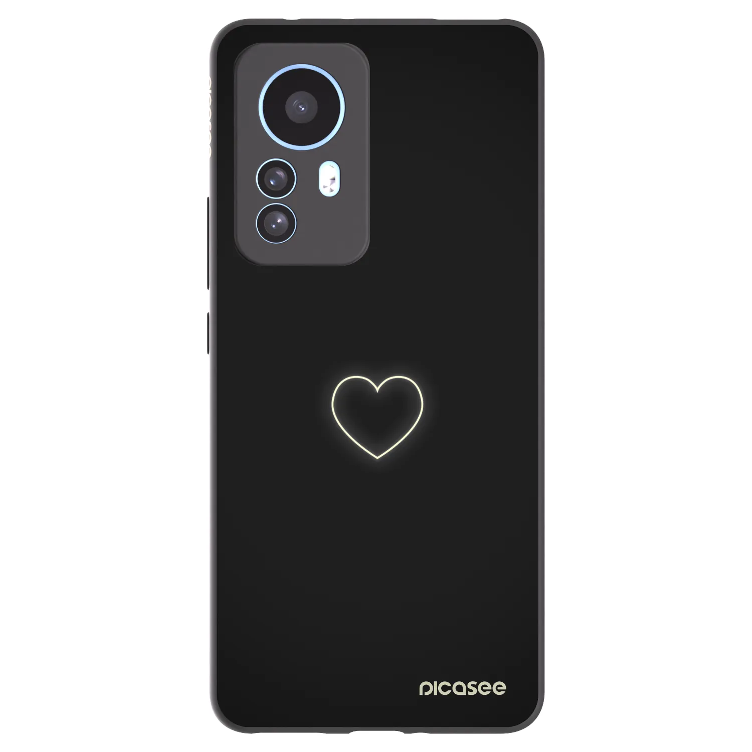 Picasee silikonový černý obal pro Xiaomi 12T Pro - Heart
