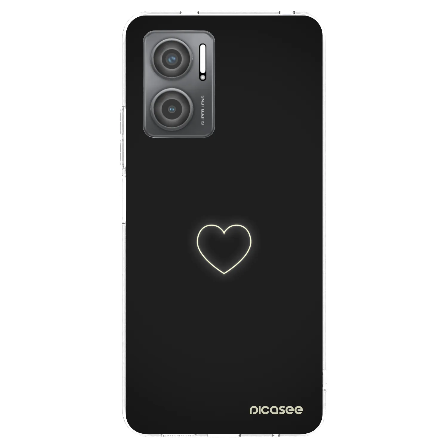 Picasee silikonový průhledný obal pro Xiaomi Redmi 10 5G - Heart