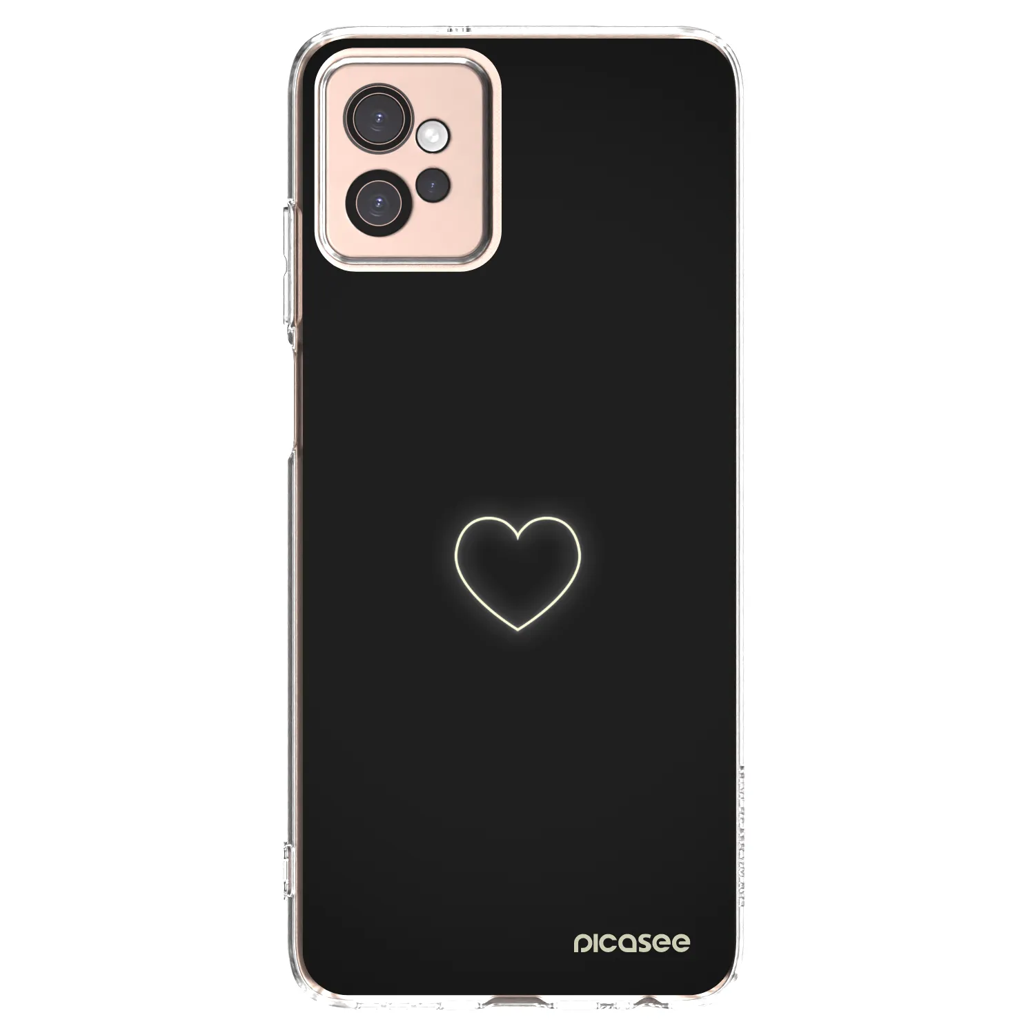 Picasee silikonový průhledný obal pro Motorola Moto G32 - Heart