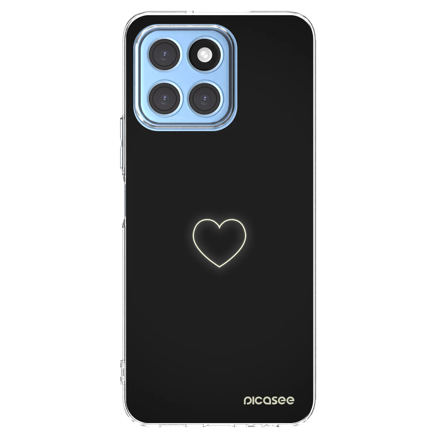 Picasee silikonový průhledný obal pro Honor X6 - Heart