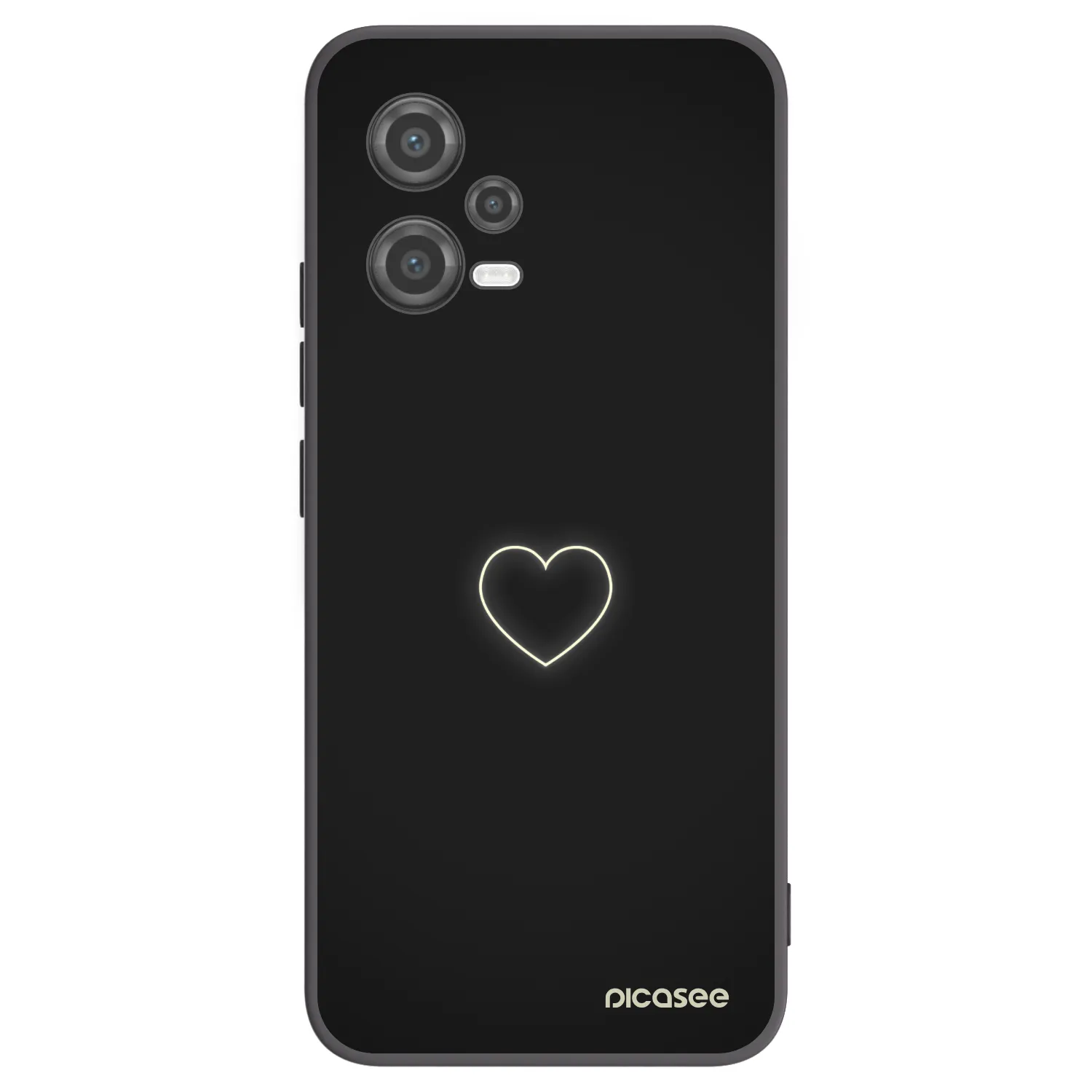 Picasee silikonový černý obal pro Xiaomi Poco X5 - Heart