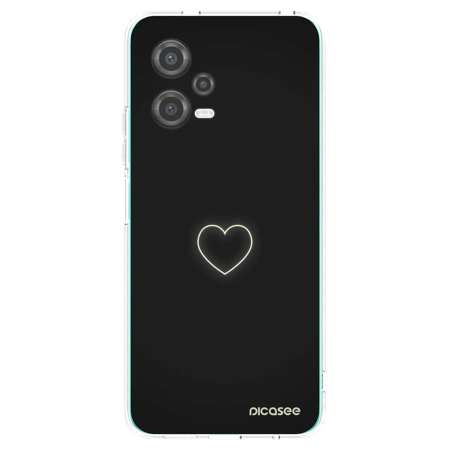 Picasee silikonový průhledný obal pro Xiaomi Poco X5 - Heart