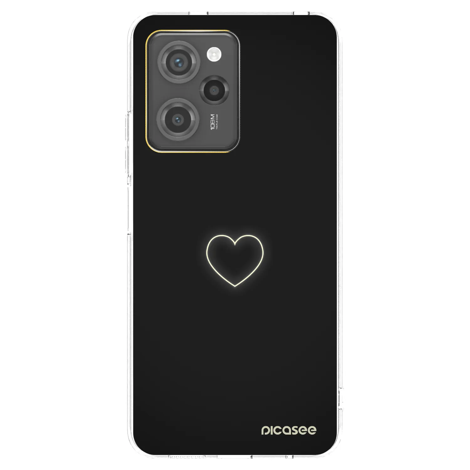 Picasee silikonový černý obal pro Xiaomi Poco X5 Pro - Heart