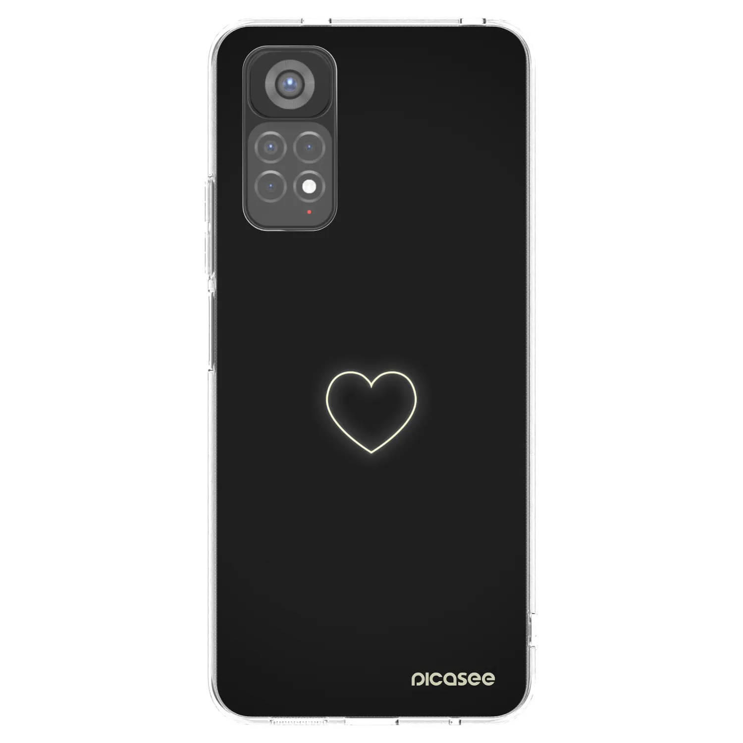 Picasee silikonový průhledný obal pro Xiaomi Redmi Note 11S 5G - Heart