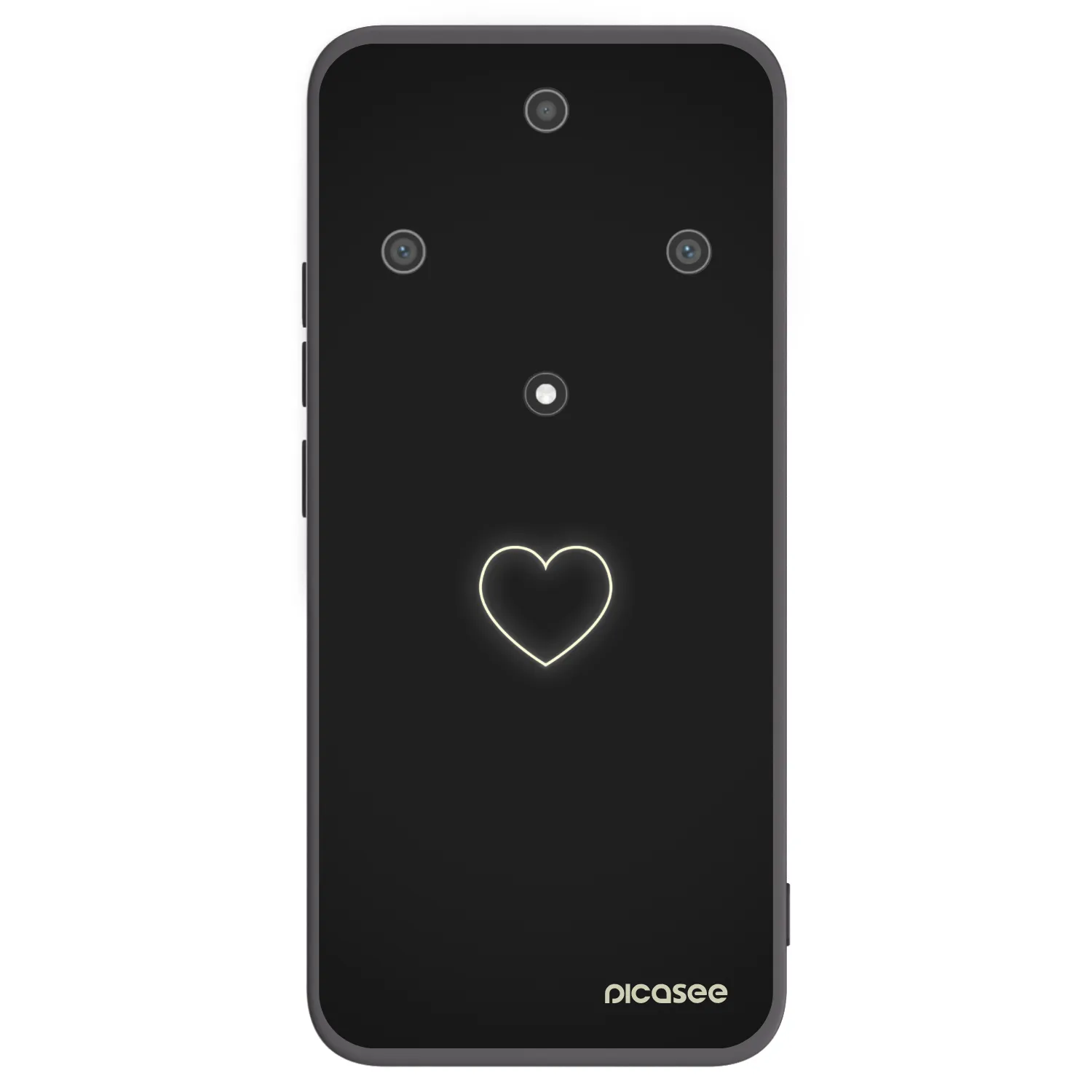 Picasee silikonový černý obal pro Honor Magic5 Lite 5G - Heart