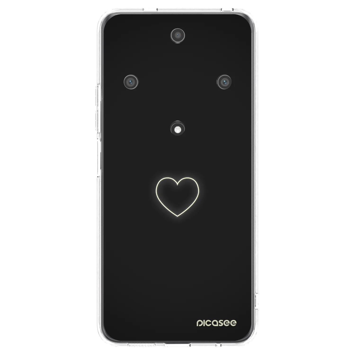 Picasee silikonový průhledný obal pro Honor Magic5 Lite 5G - Heart