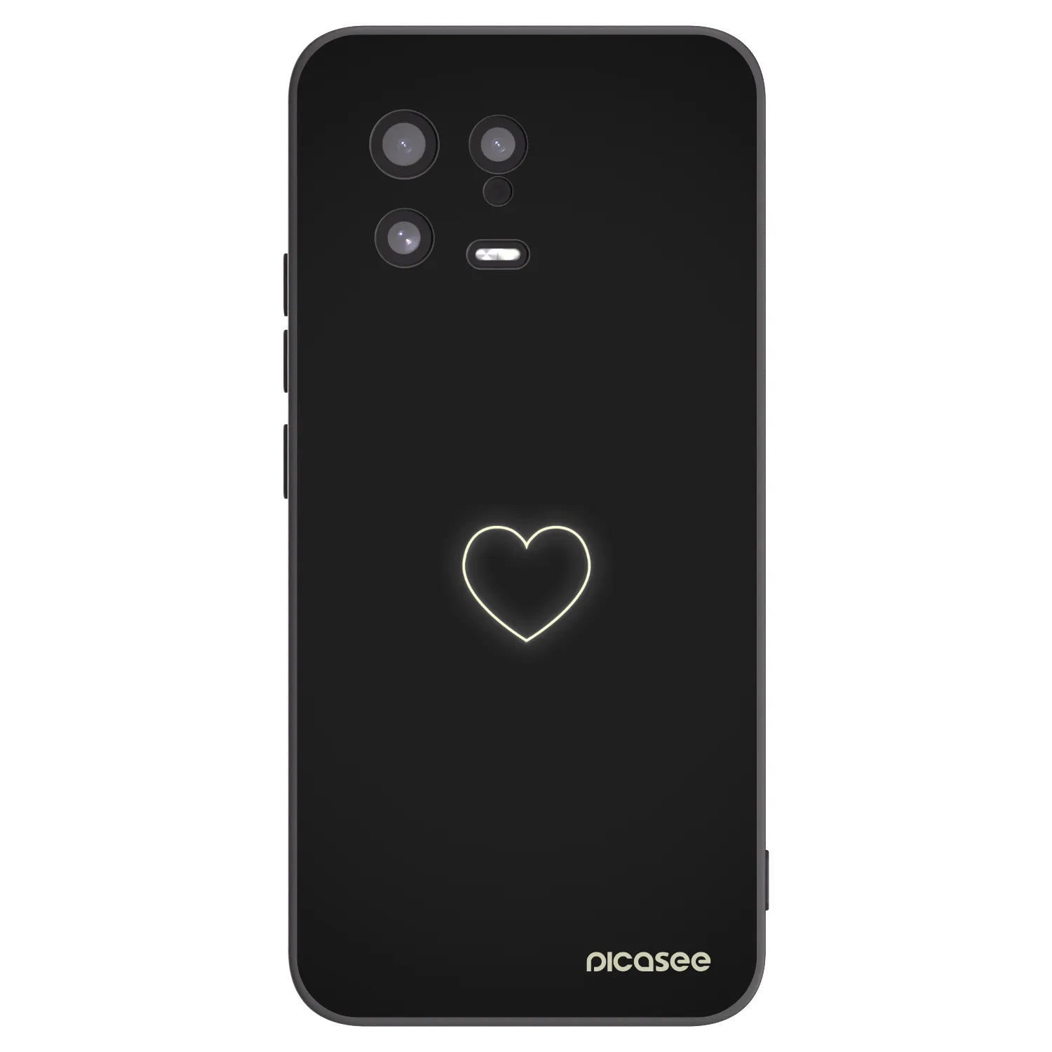 Picasee silikonový černý obal pro Xiaomi 13 - Heart