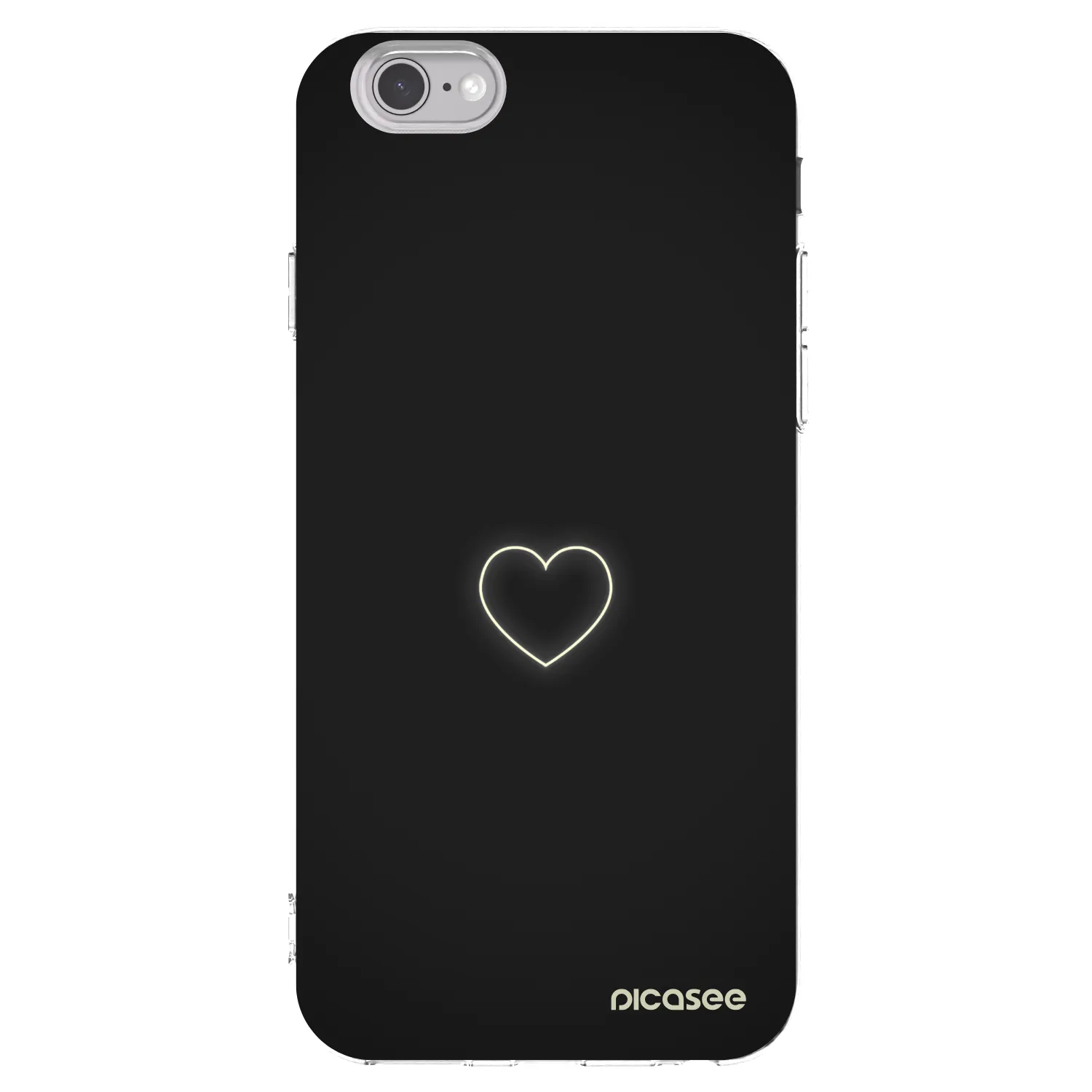 Picasee silikonový průhledný obal pro Apple iPhone 6/6S - Heart
