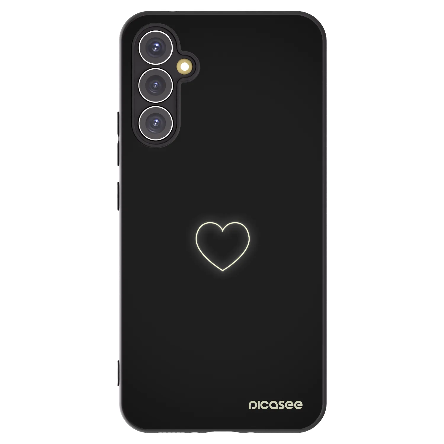 Picasee silikonový černý obal pro Samsung Galaxy A34 5G A346B - Heart