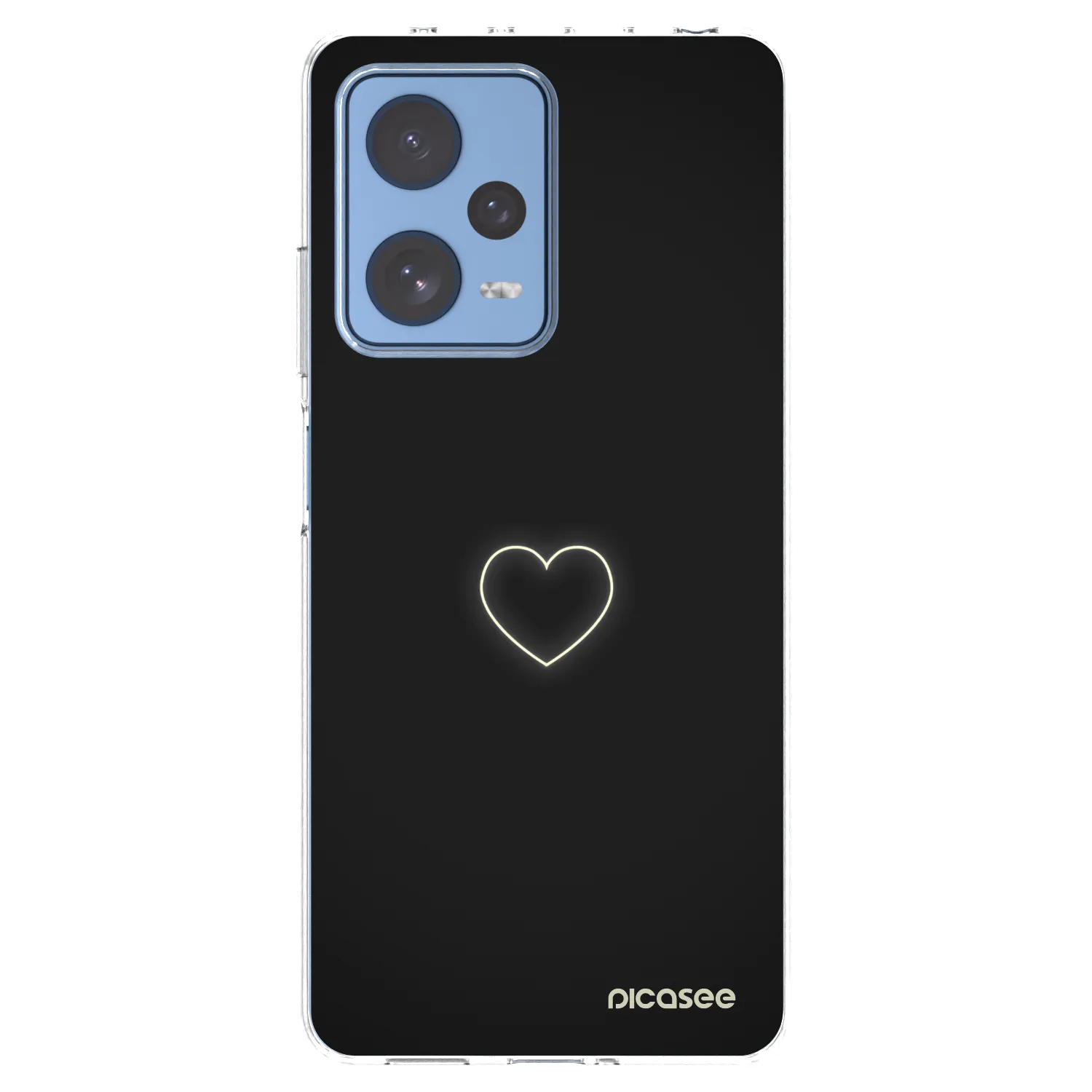 Picasee silikonový průhledný obal pro Xiaomi Redmi Note 12 Pro 5G - Heart