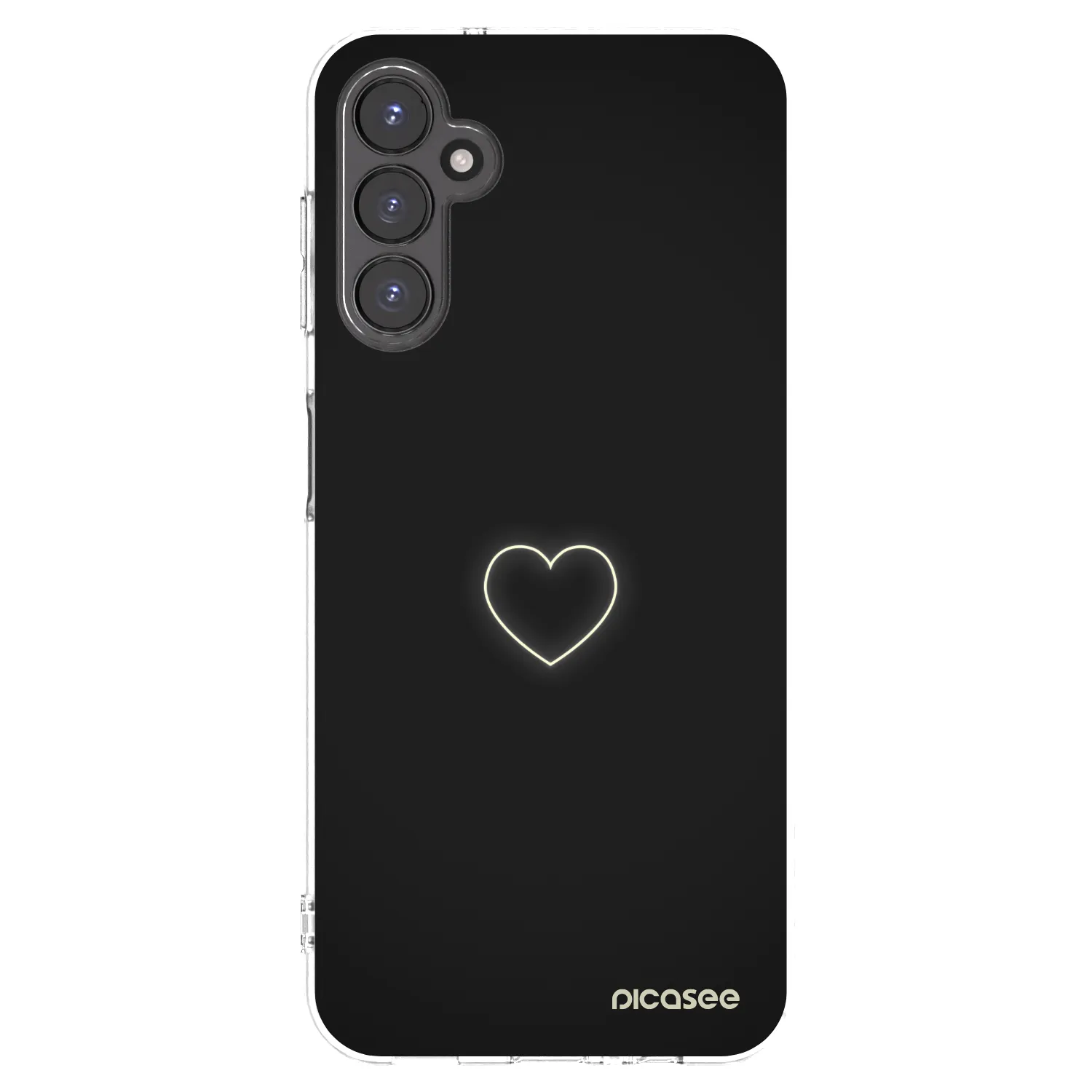 Picasee silikonový průhledný obal pro Samsung Galaxy A14 4G A145R - Heart
