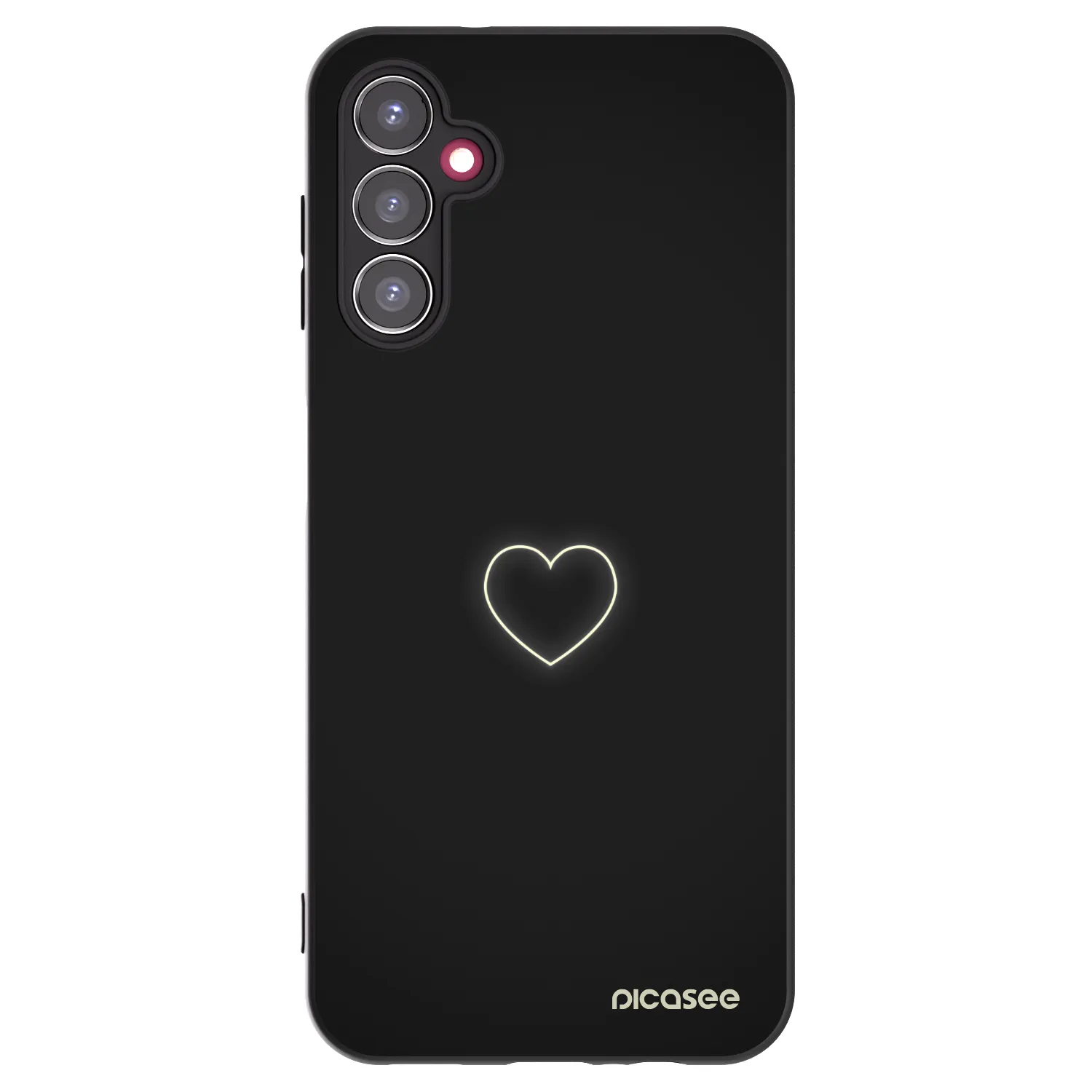 Picasee silikonový černý obal pro Samsung Galaxy A14 5G A146P - Heart