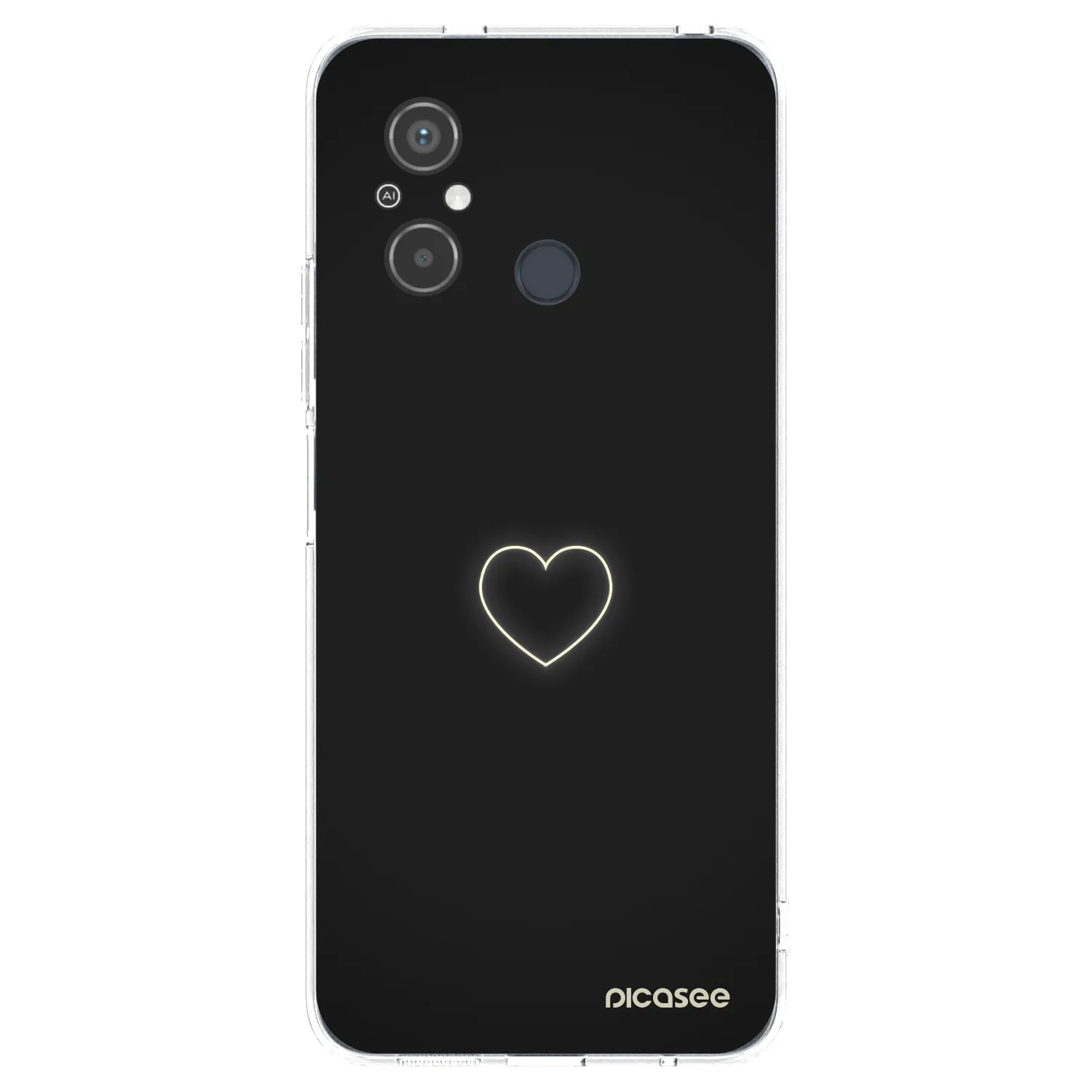 Picasee silikonový průhledný obal pro Xiaomi Redmi 12C - Heart