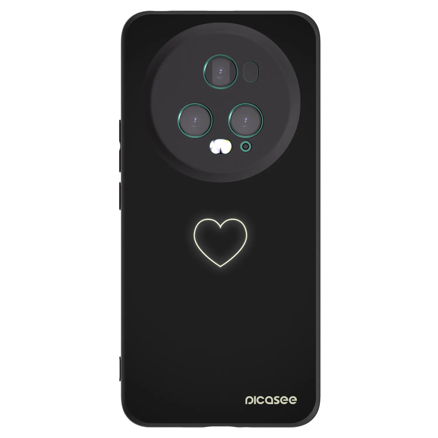 Picasee silikonový černý obal pro Honor Magic5 Pro - Heart