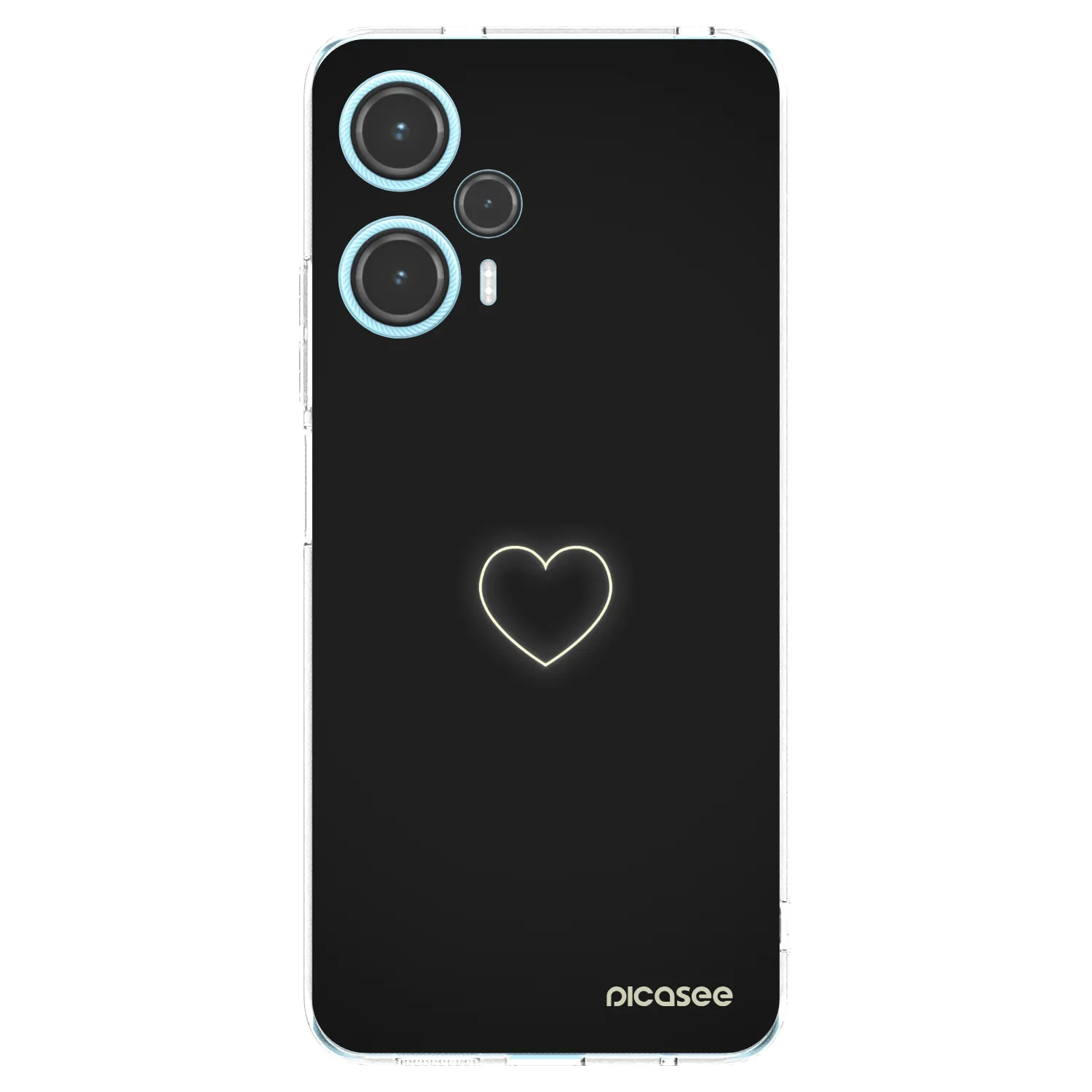 Picasee silikonový průhledný obal pro Xiaomi Poco F5 - Heart