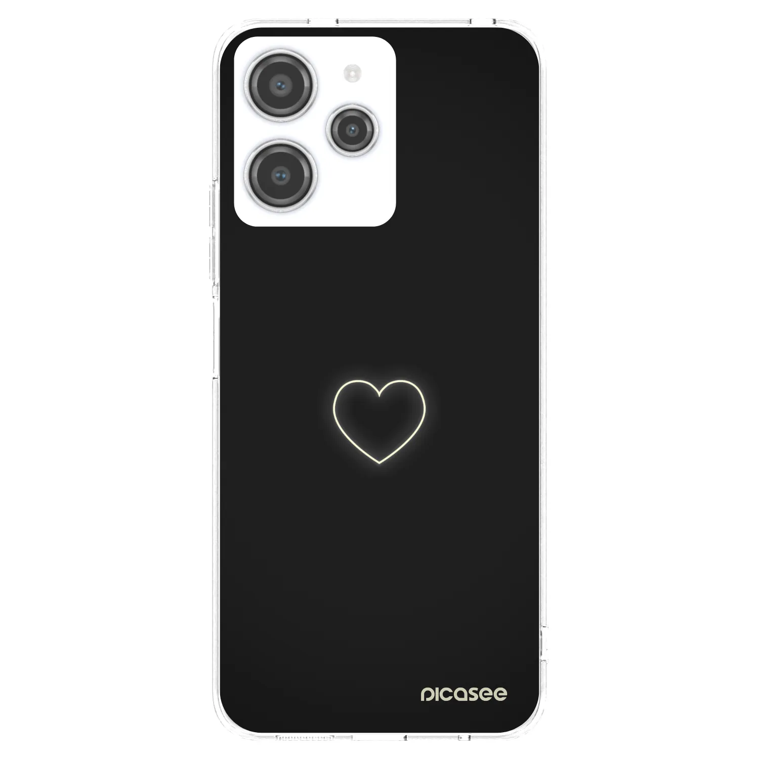Picasee silikonový průhledný obal pro Xiaomi Redmi 12 4G - Heart