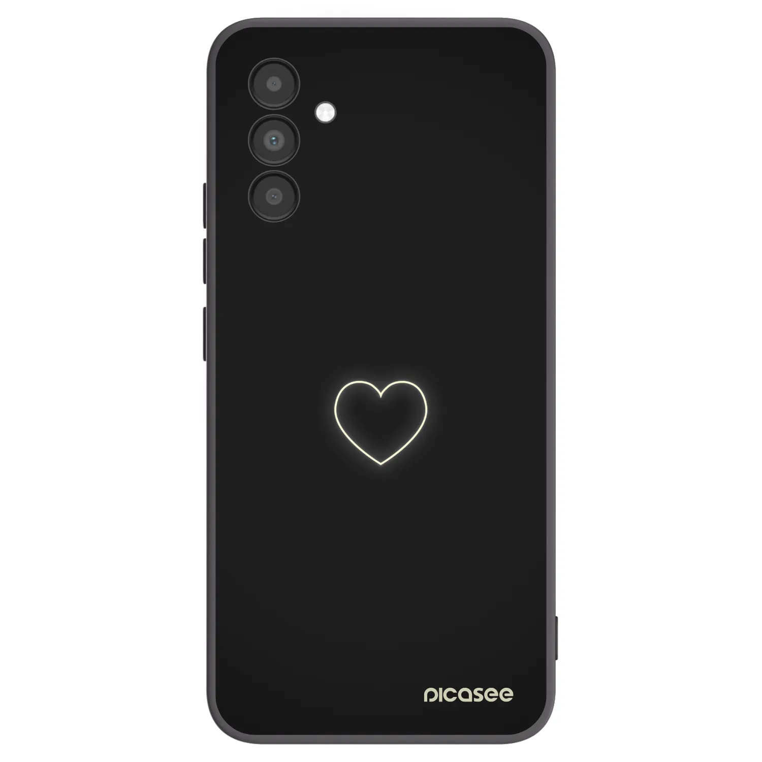 Picasee silikonový černý obal pro Samsung Galaxy A04s A047F - Heart