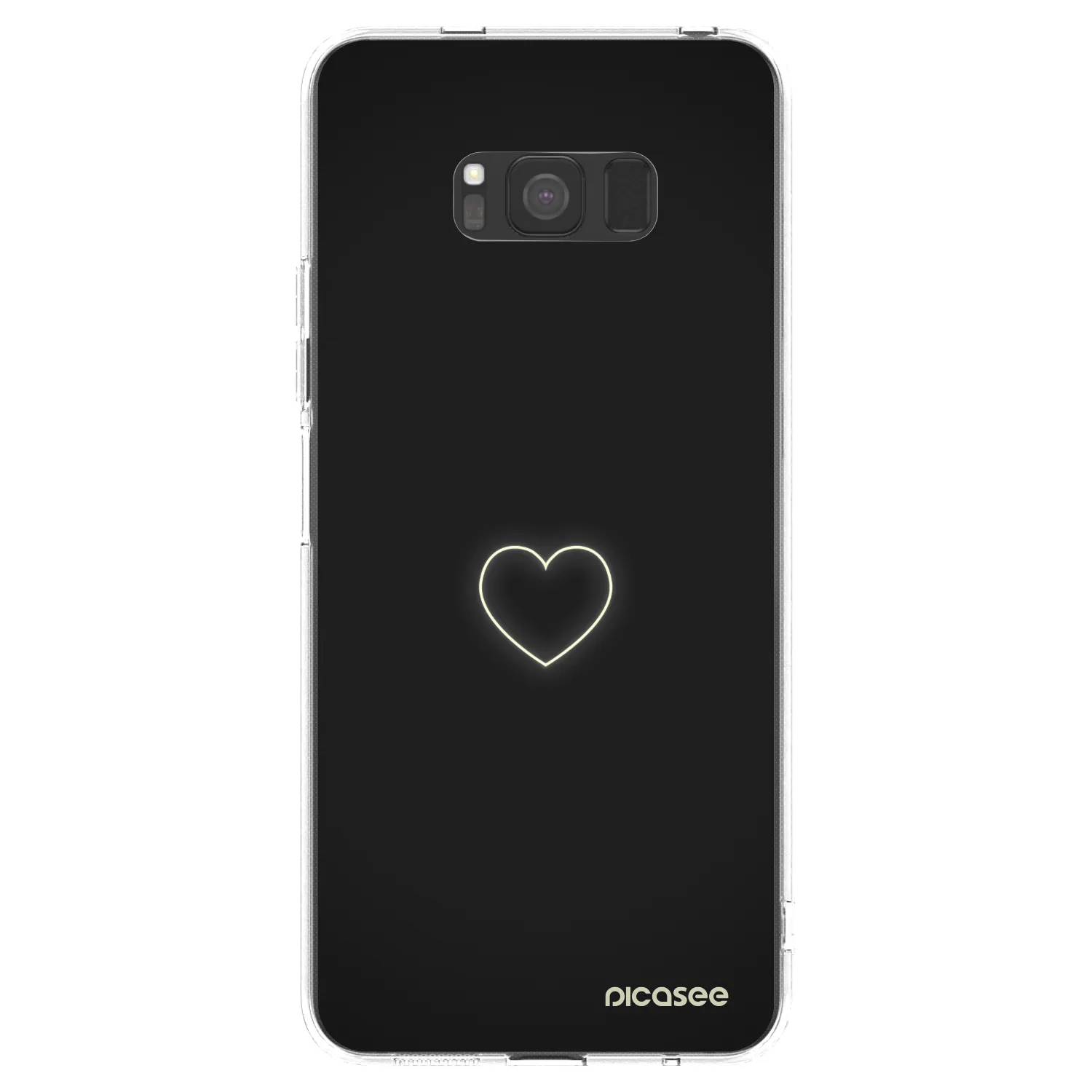 Picasee silikonový průhledný obal pro Samsung Galaxy S8 G950F - Heart