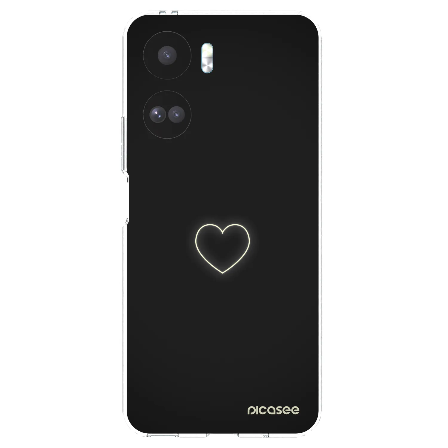 Picasee silikonový průhledný obal pro Honor 90 Lite 5G - Heart