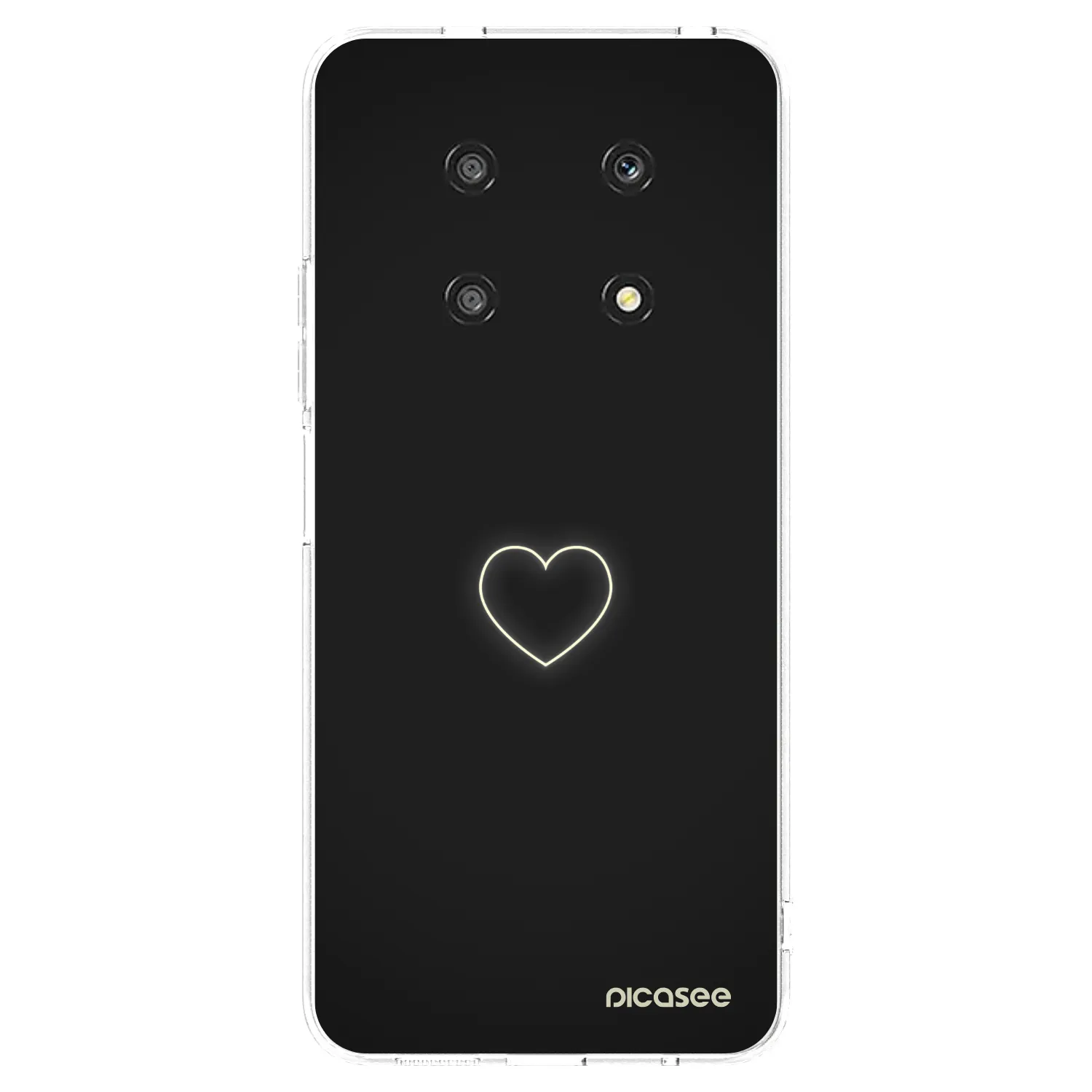 Picasee silikonový průhledný obal pro Honor Magic4 Lite 5G - Heart