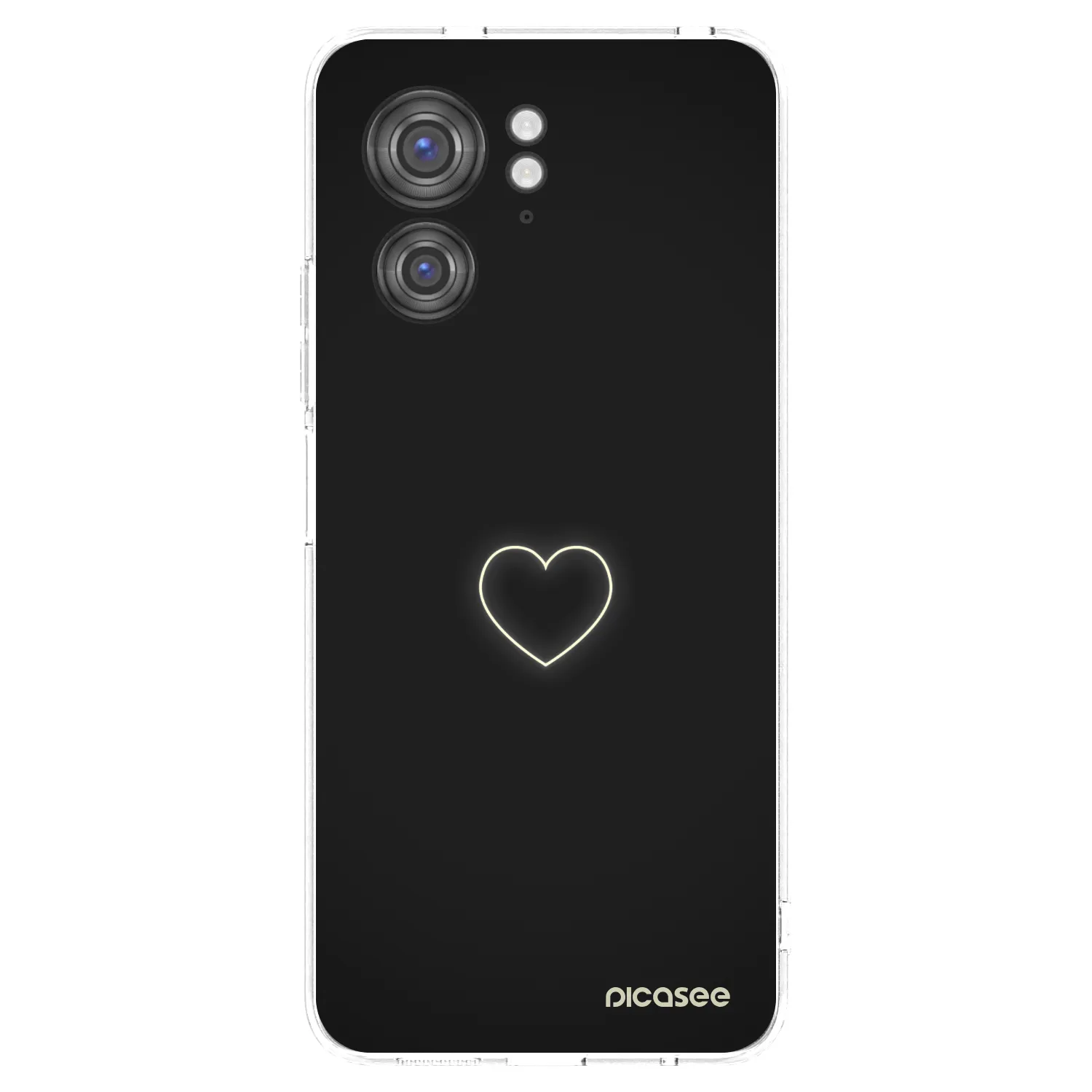 Picasee silikonový průhledný obal pro Motorola Edge 40 - Heart
