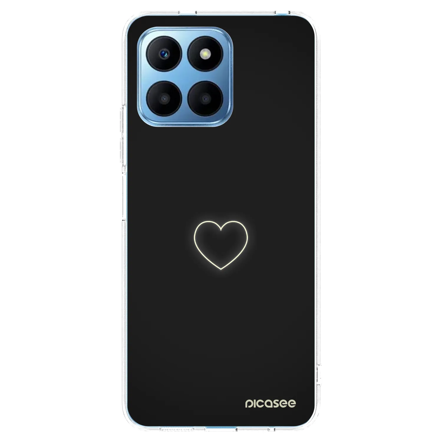 Picasee silikonový průhledný obal pro Honor 70 Lite - Heart