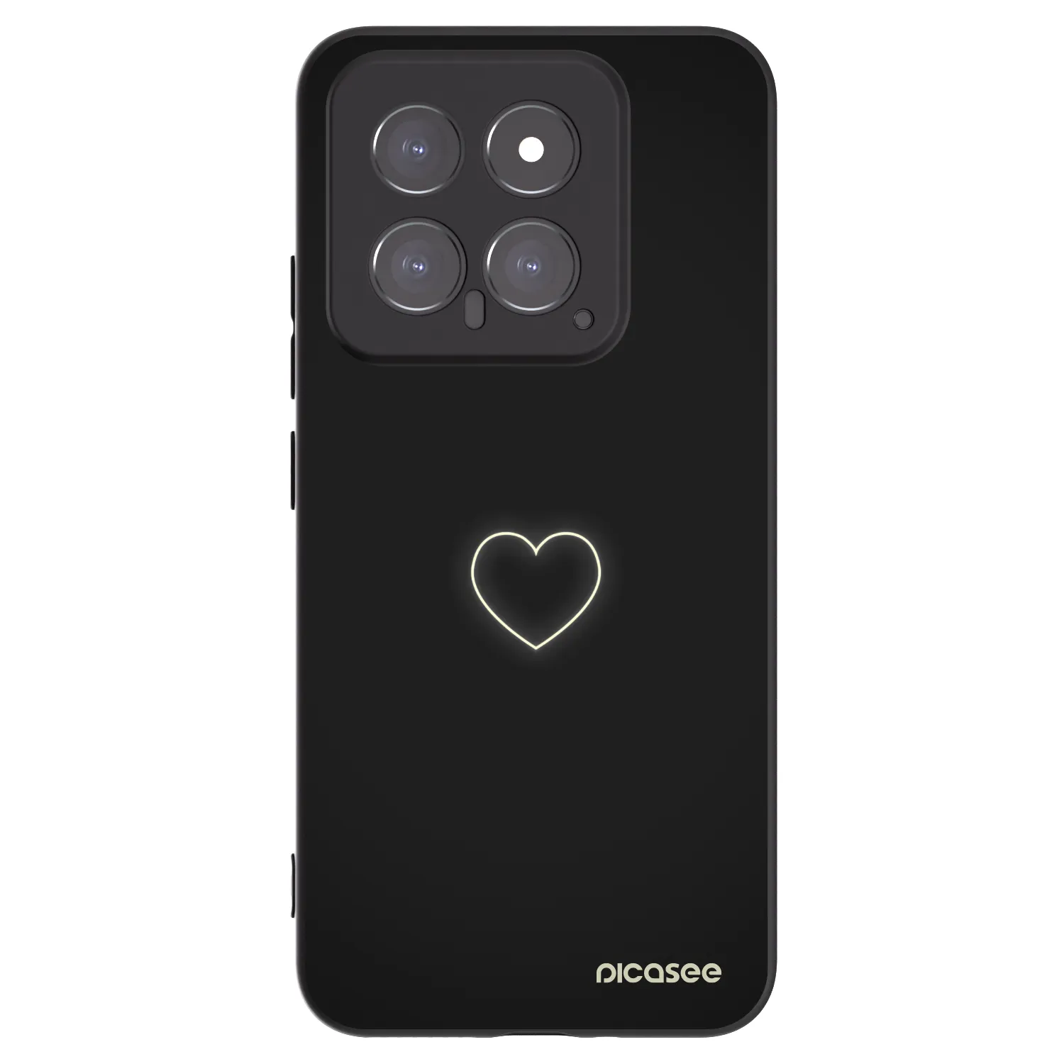 Picasee silikonový černý obal pro Xiaomi 14 - Heart
