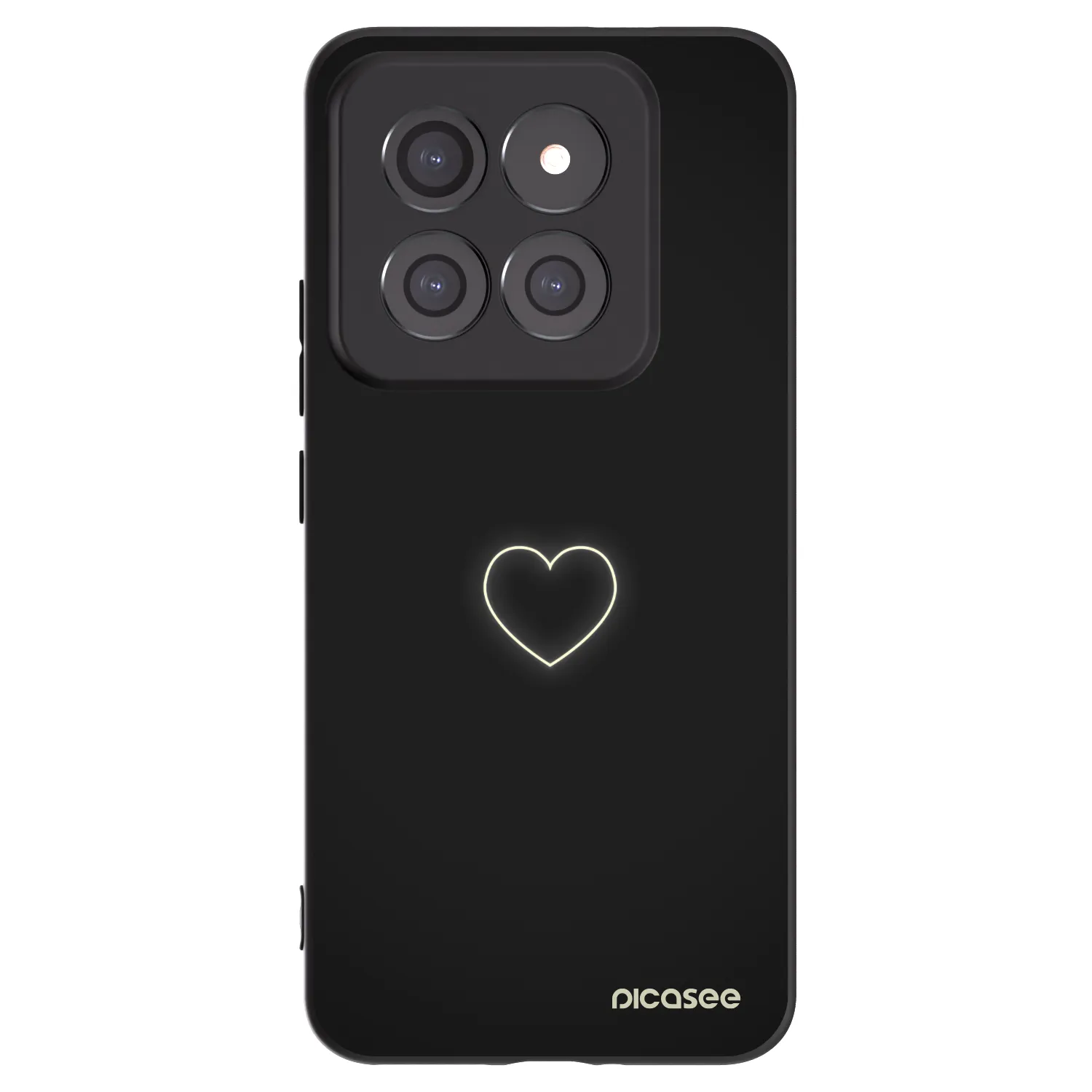 Picasee silikonový černý obal pro Xiaomi 14 Pro - Heart