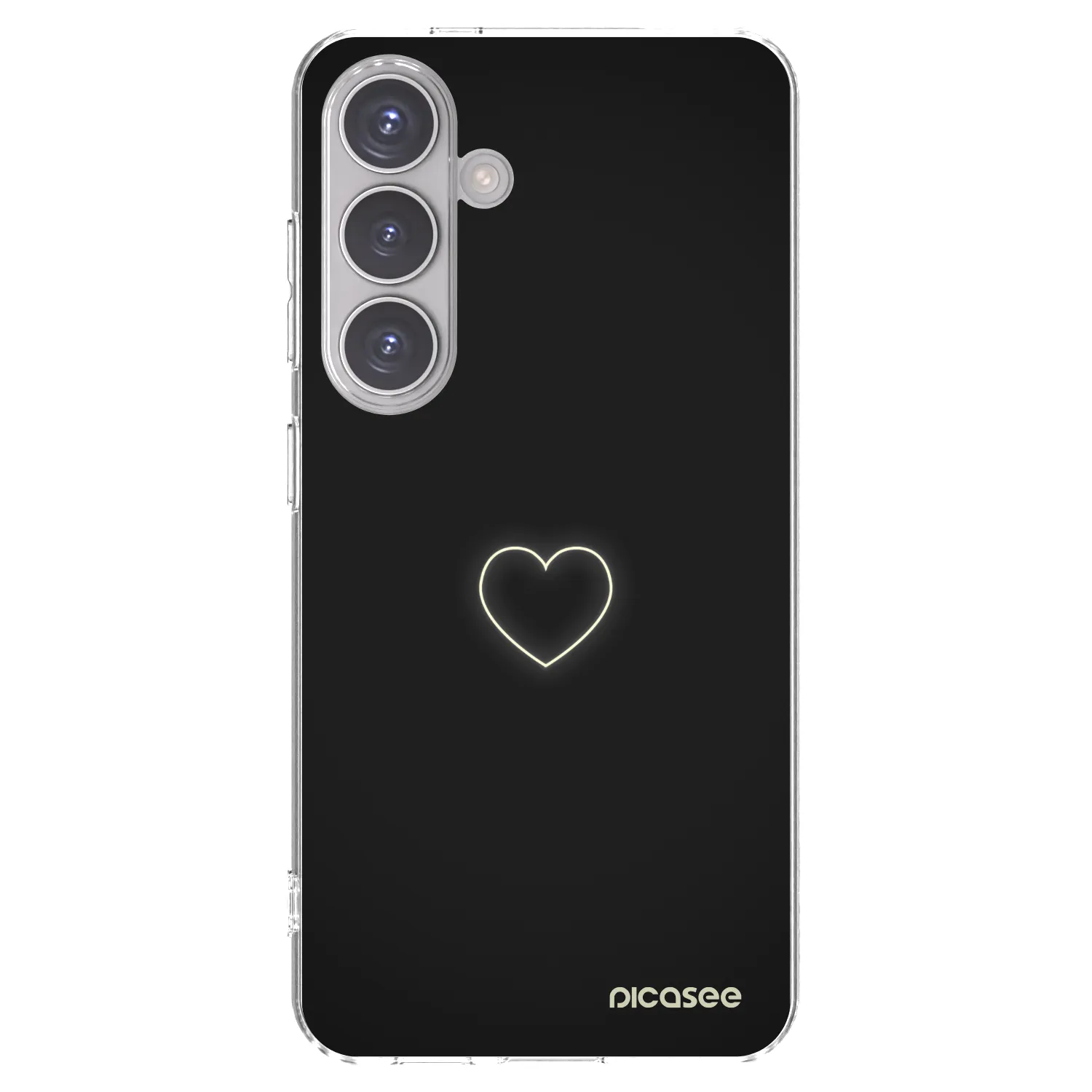 Picasee silikonový průhledný obal pro Samsung Galaxy S24 S921B 5G - Heart