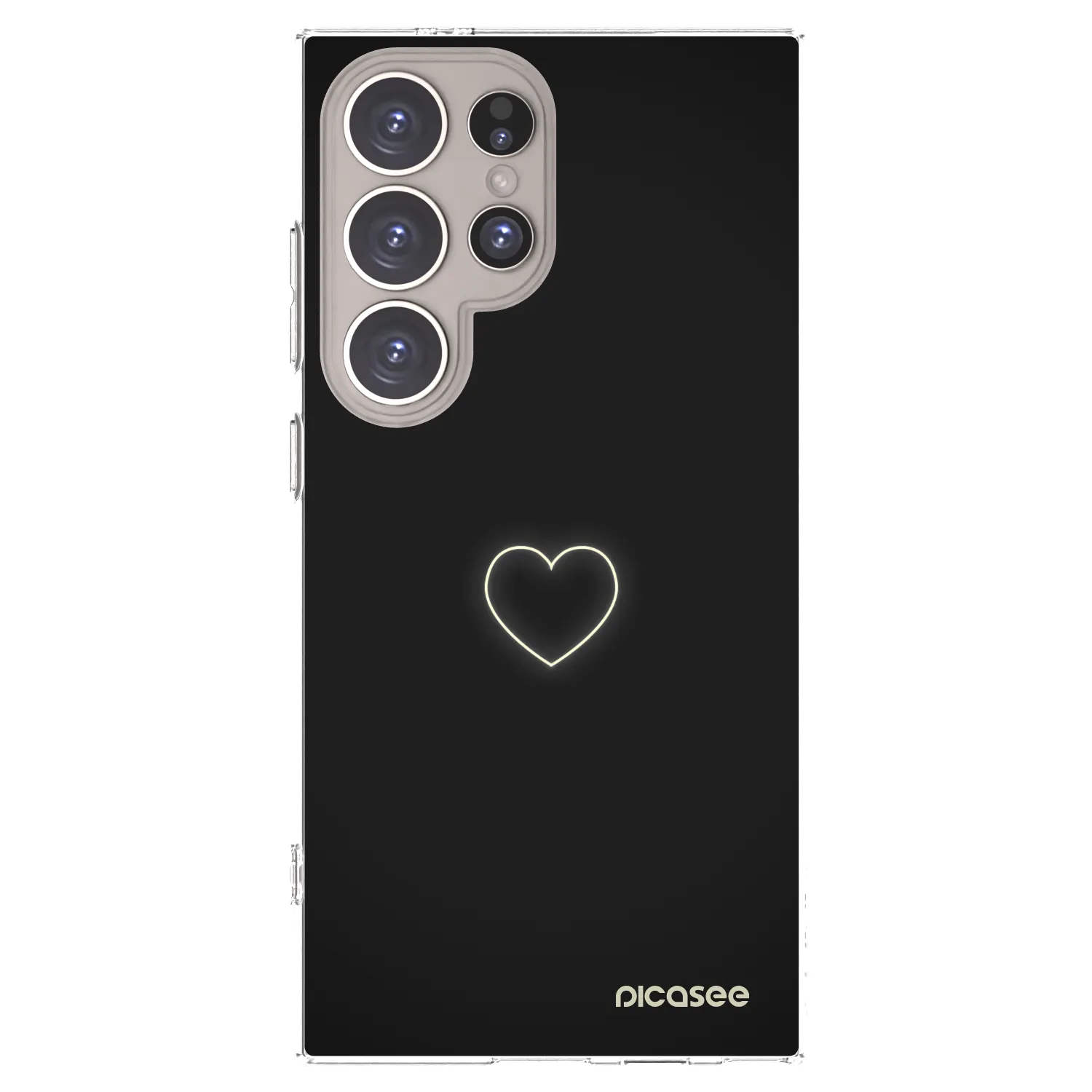 Picasee silikonový průhledný obal pro Samsung Galaxy S24 Ultra S928B 5G - Heart