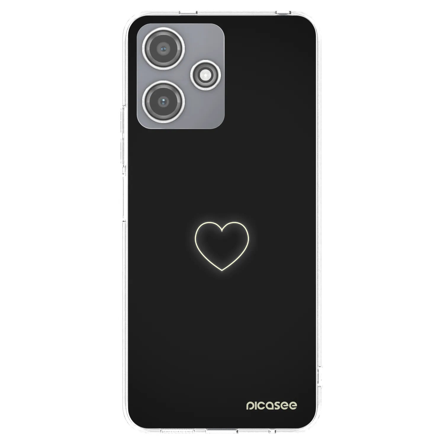 Picasee silikonový průhledný obal pro Xiaomi Redmi 12 5G - Heart