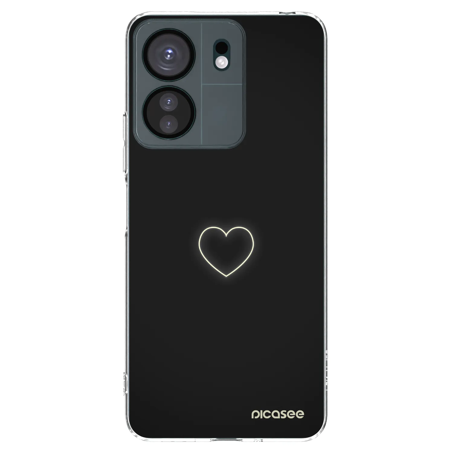 Picasee silikonový průhledný obal pro Xiaomi Redmi 13C 4G - Heart