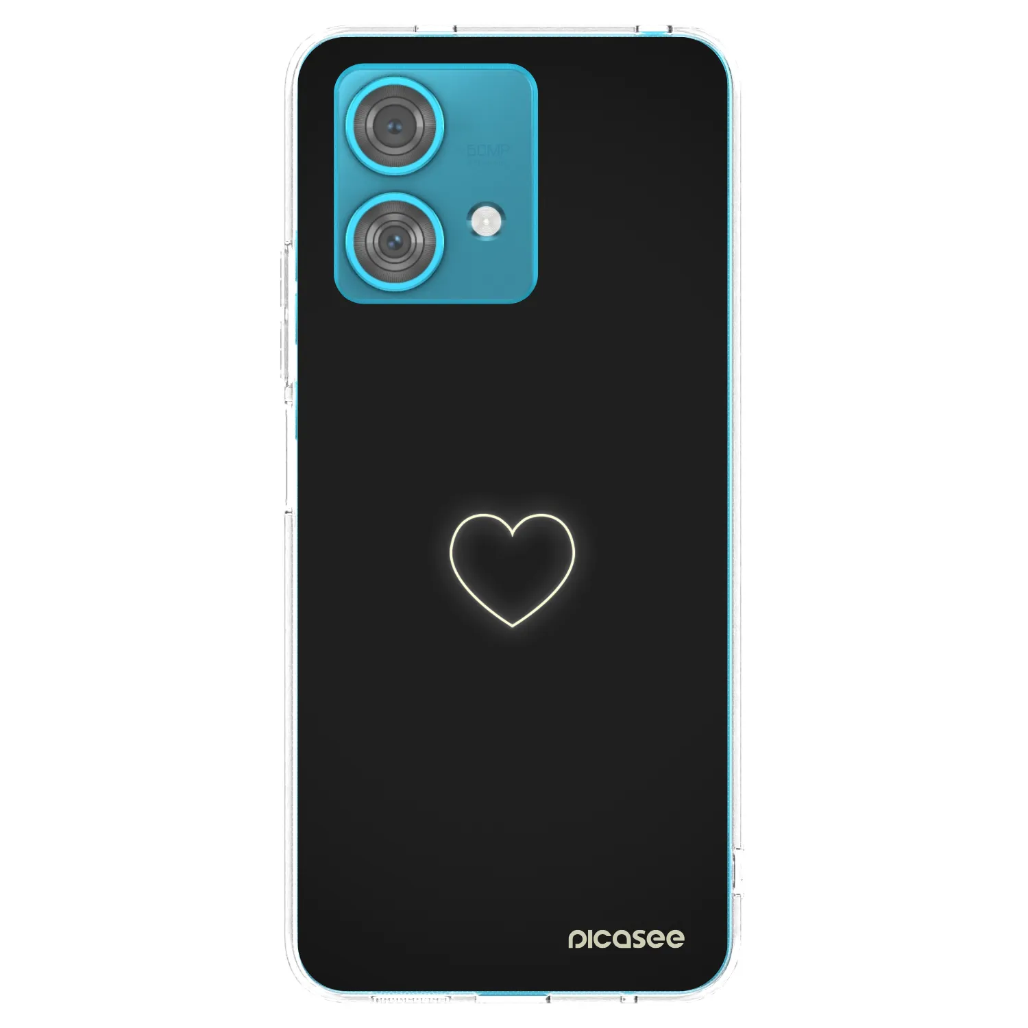 Picasee silikonový průhledný obal pro Motorola Edge 40 Neo - Heart