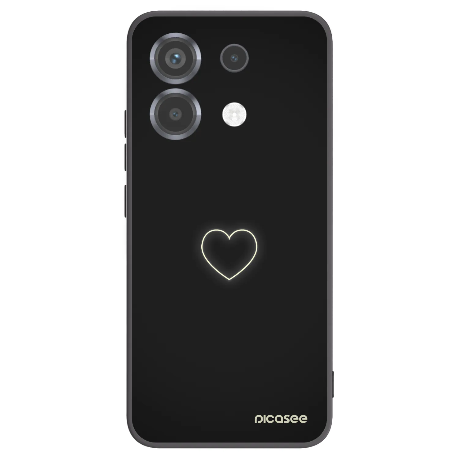 Picasee silikonový černý obal pro Xiaomi Poco X6 - Heart