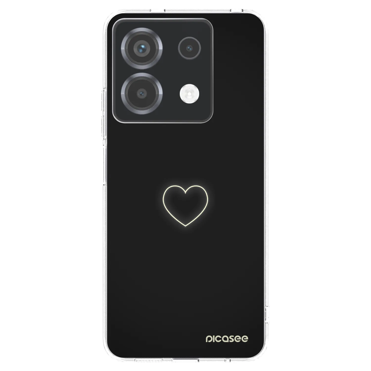 Picasee silikonový průhledný obal pro Xiaomi Poco X6 - Heart