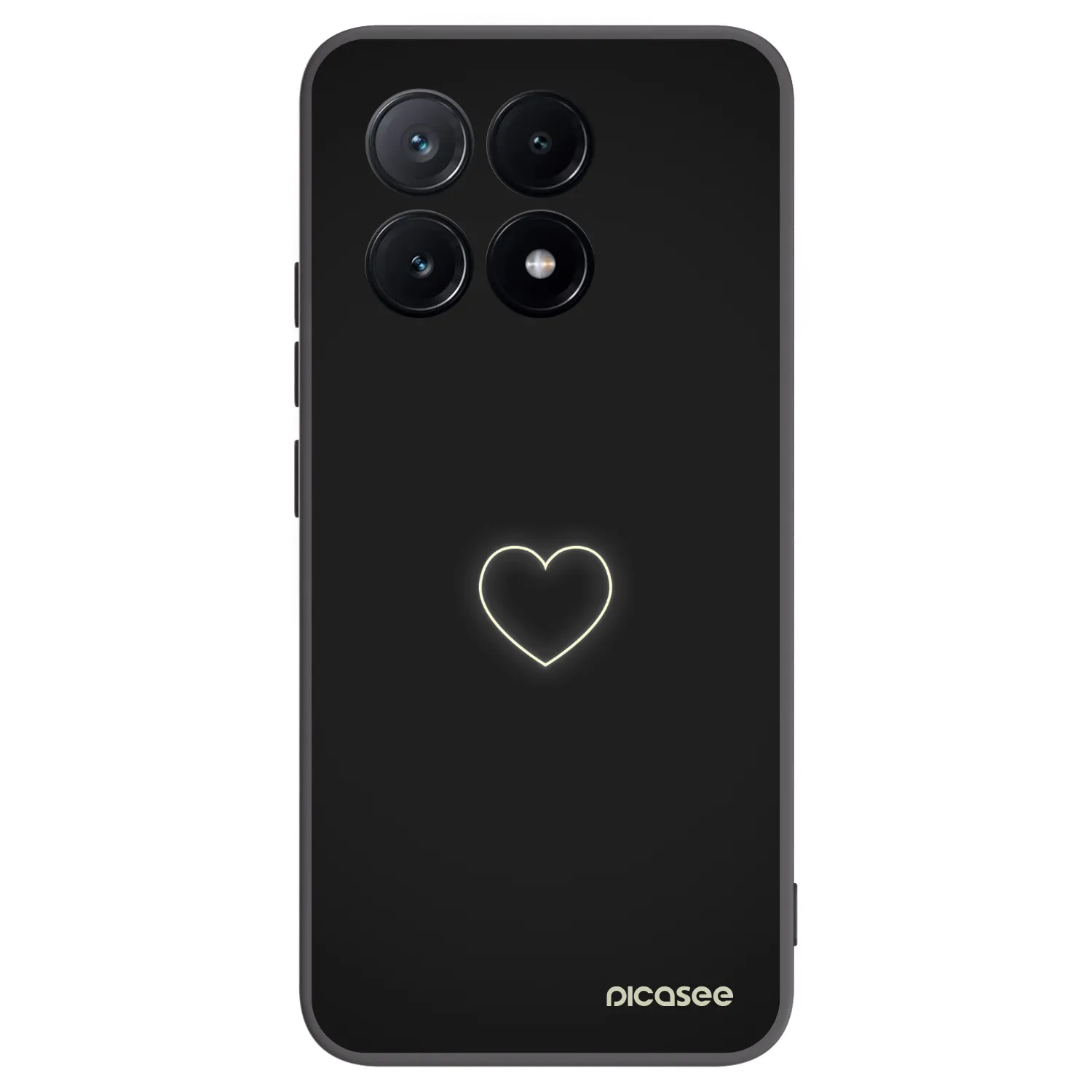 Picasee silikonový černý obal pro Xiaomi Poco X6 Pro - Heart