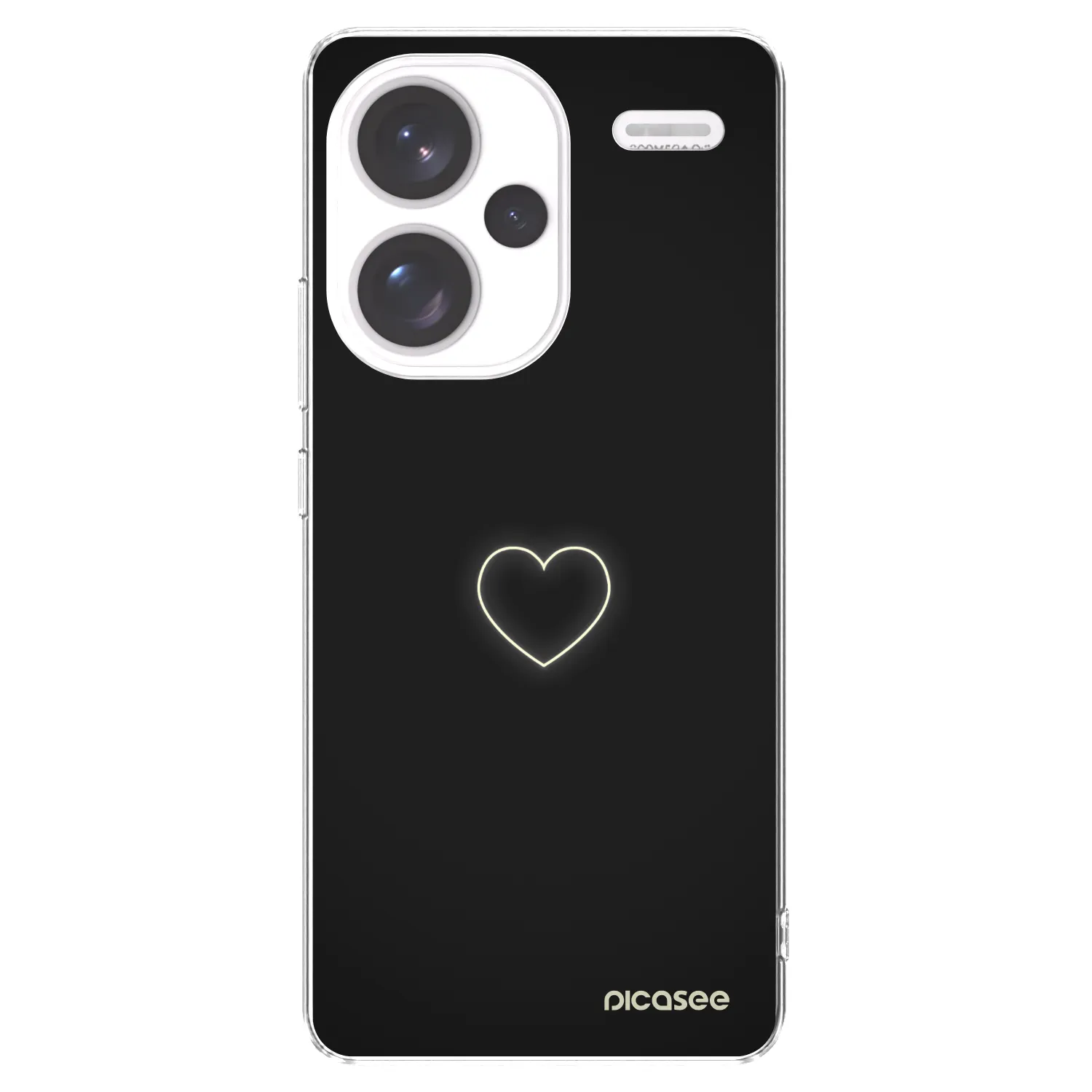 Picasee silikonový průhledný obal pro Xiaomi Redmi Note 13 Pro+ 5G - Heart
