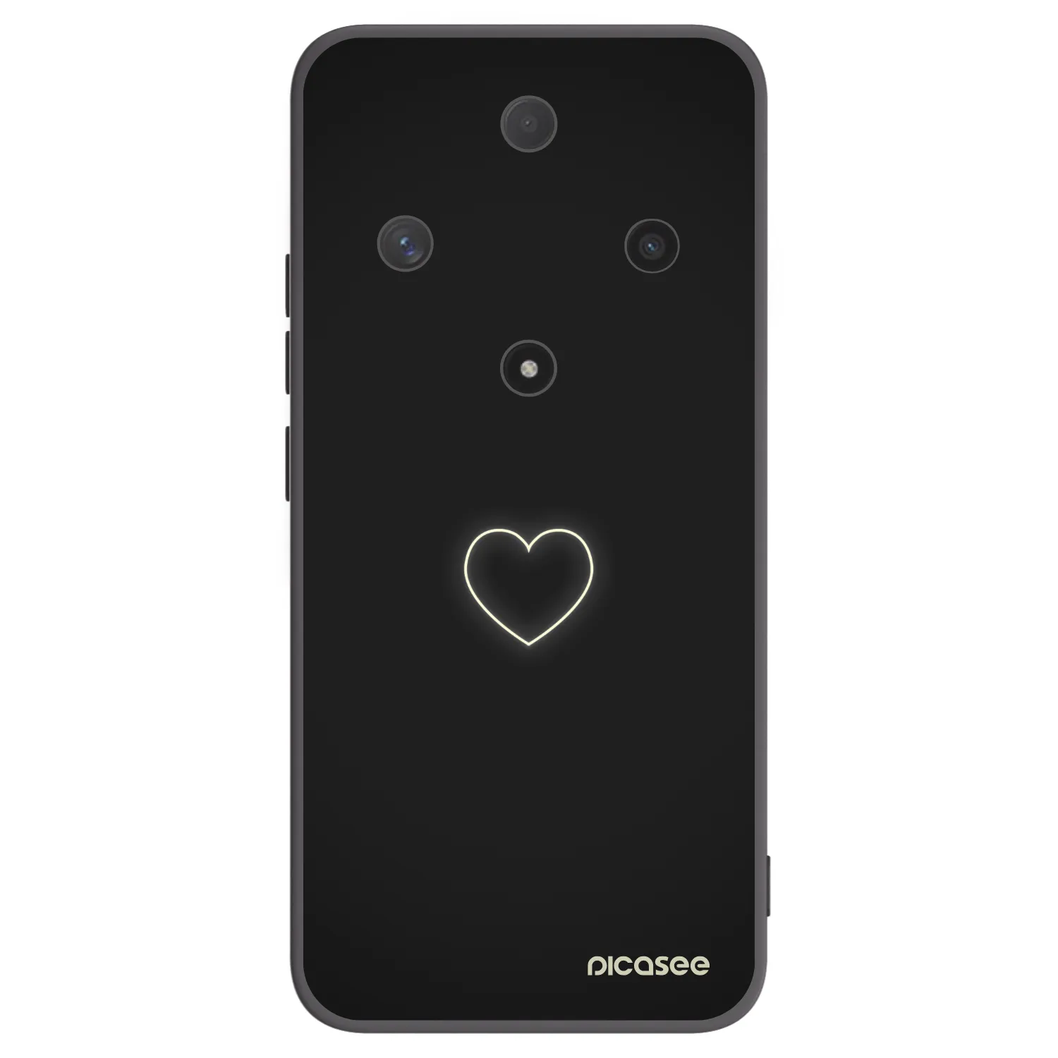Picasee silikonový černý obal pro Honor Magic6 Lite 5G - Heart
