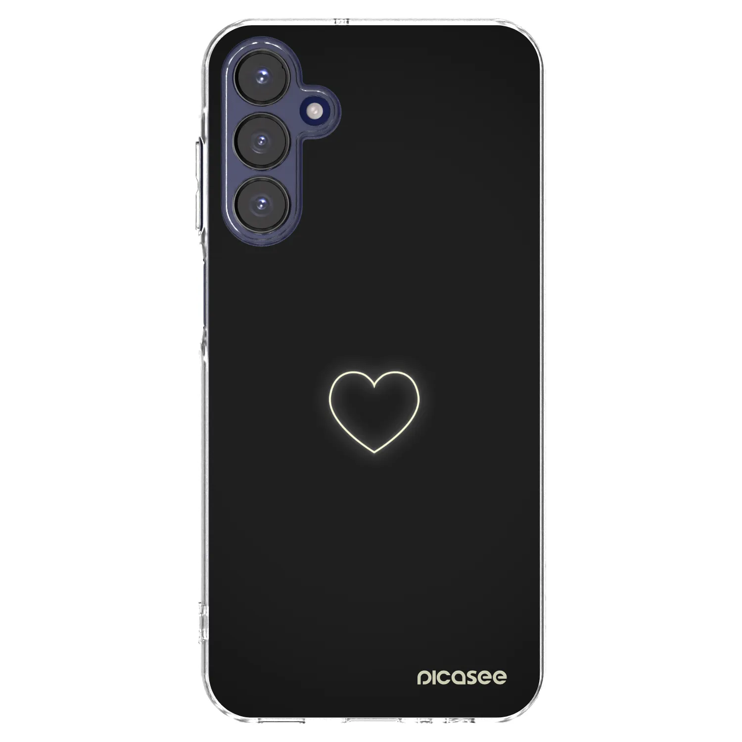 Picasee silikonový průhledný obal pro Samsung Galaxy A15 A155F 4G - Heart