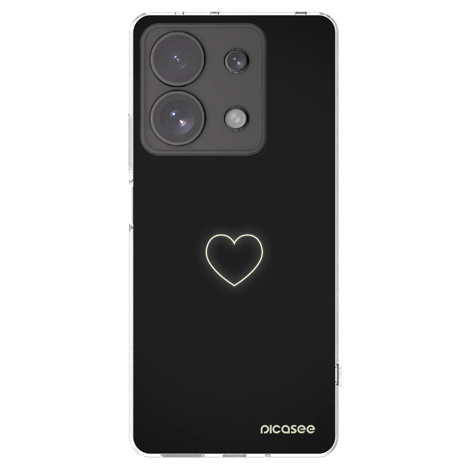 Picasee silikonový průhledný obal pro Xiaomi Redmi Note 13 Pro 4G - Heart