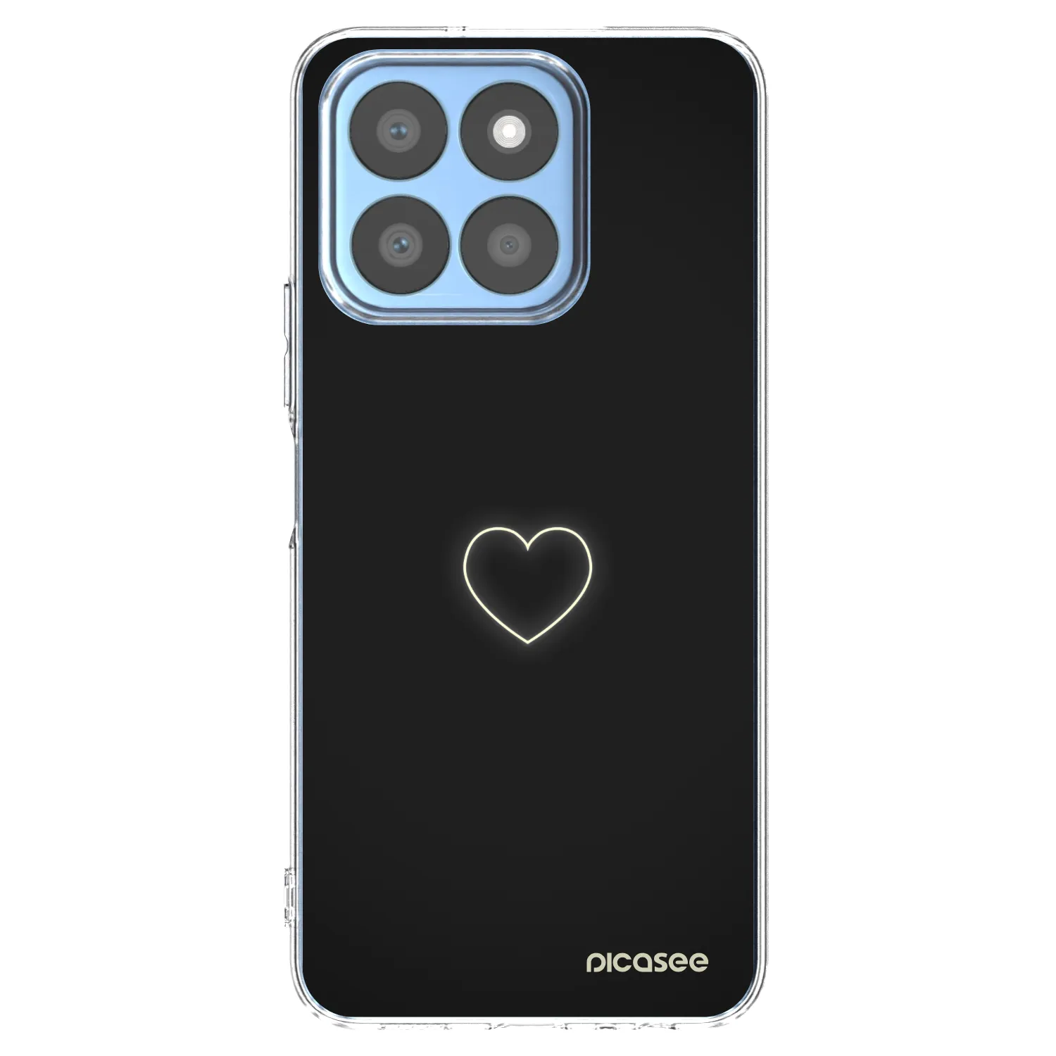 Picasee silikonový průhledný obal pro Honor X8b - Heart