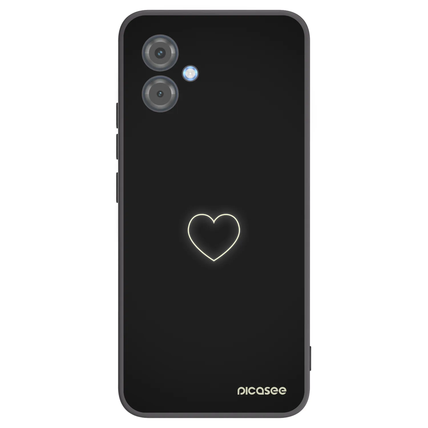 Picasee silikonový černý obal pro Motorola Moto G14 - Heart