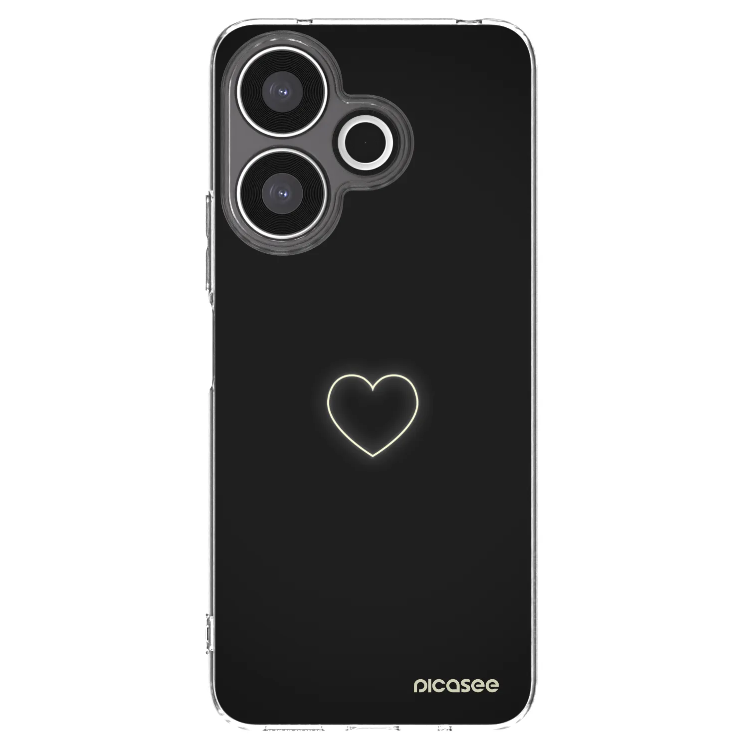 Picasee silikonový průhledný obal pro Xiaomi Redmi 13 4G - Heart