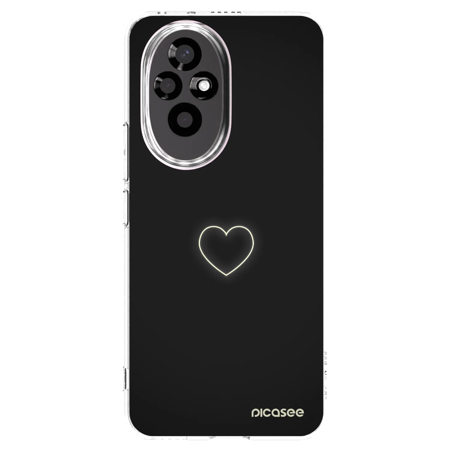 Picasee silikonový průhledný obal pro Honor 200 Pro 5G - Heart