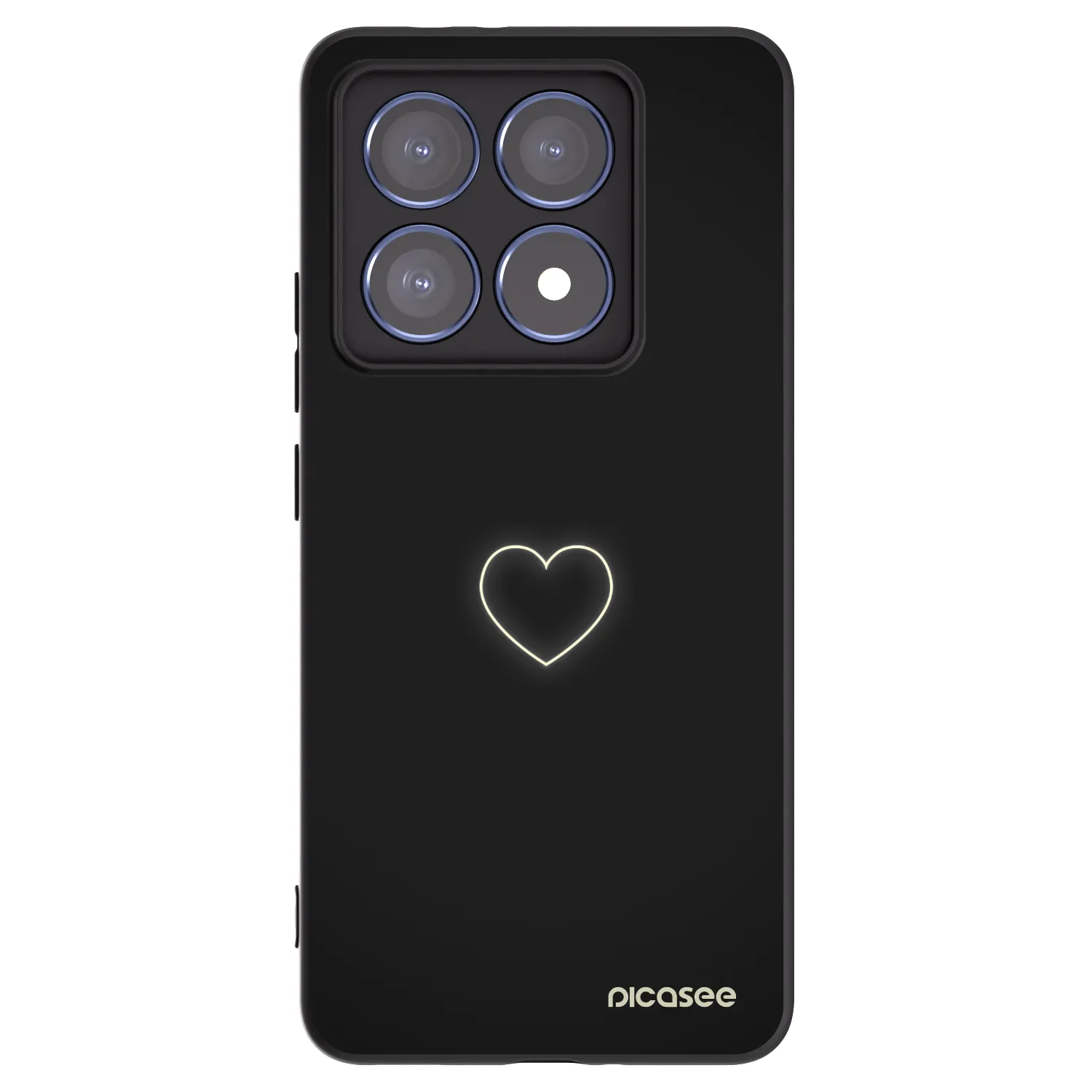 Picasee silikonový černý obal pro Xiaomi 14T Pro - Heart