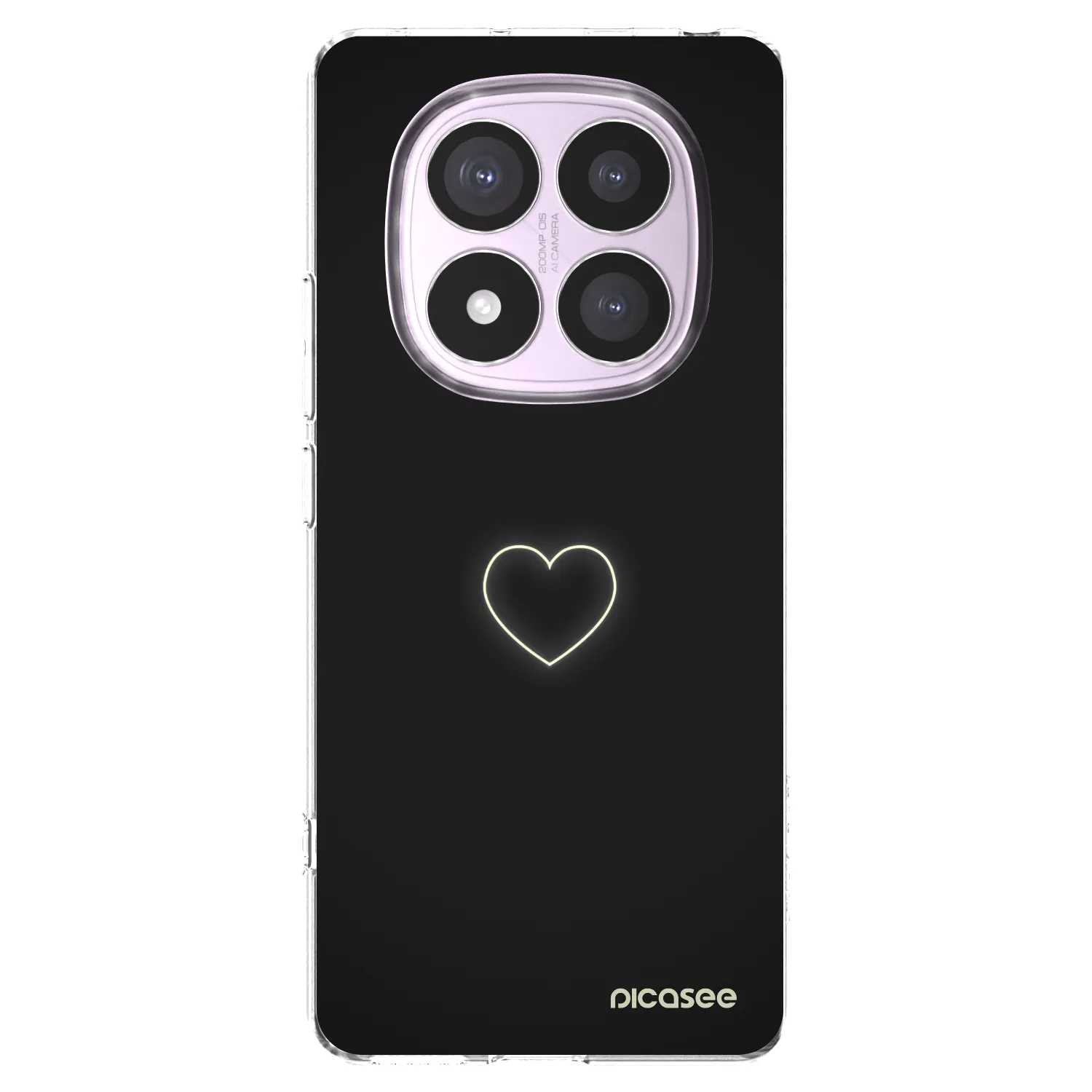 Picasee silikonový průhledný obal pro Xiaomi Redmi Note 14 Pro 5G - Heart