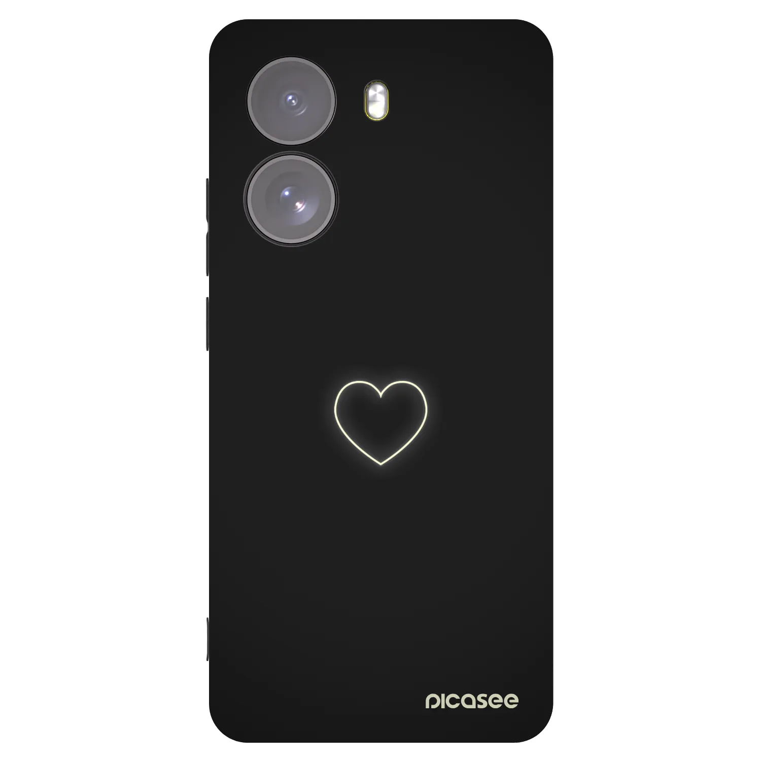 Picasee silikonový černý obal pro Xiaomi Poco X7 - Heart