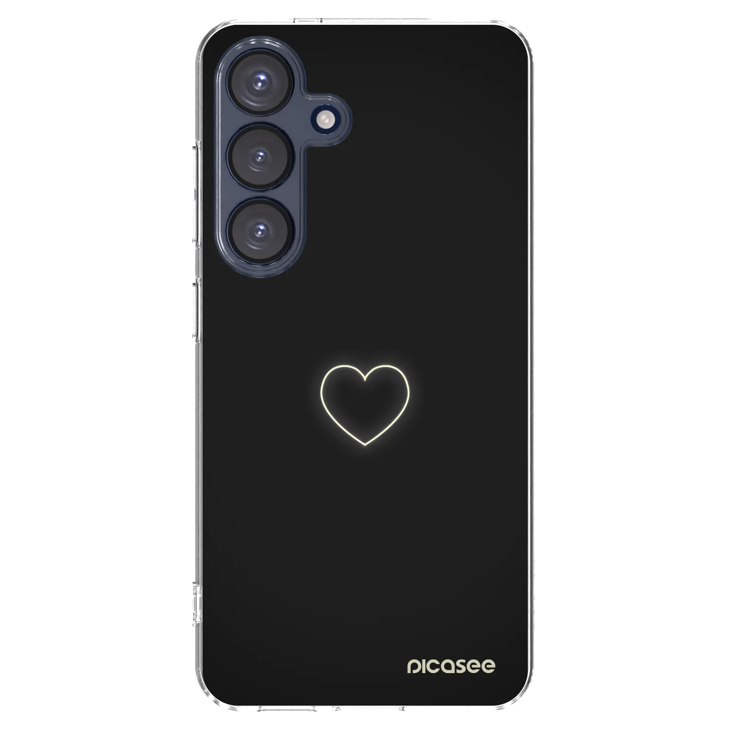 Picasee silikonový průhledný obal pro Samsung Galaxy S25 5G - Heart