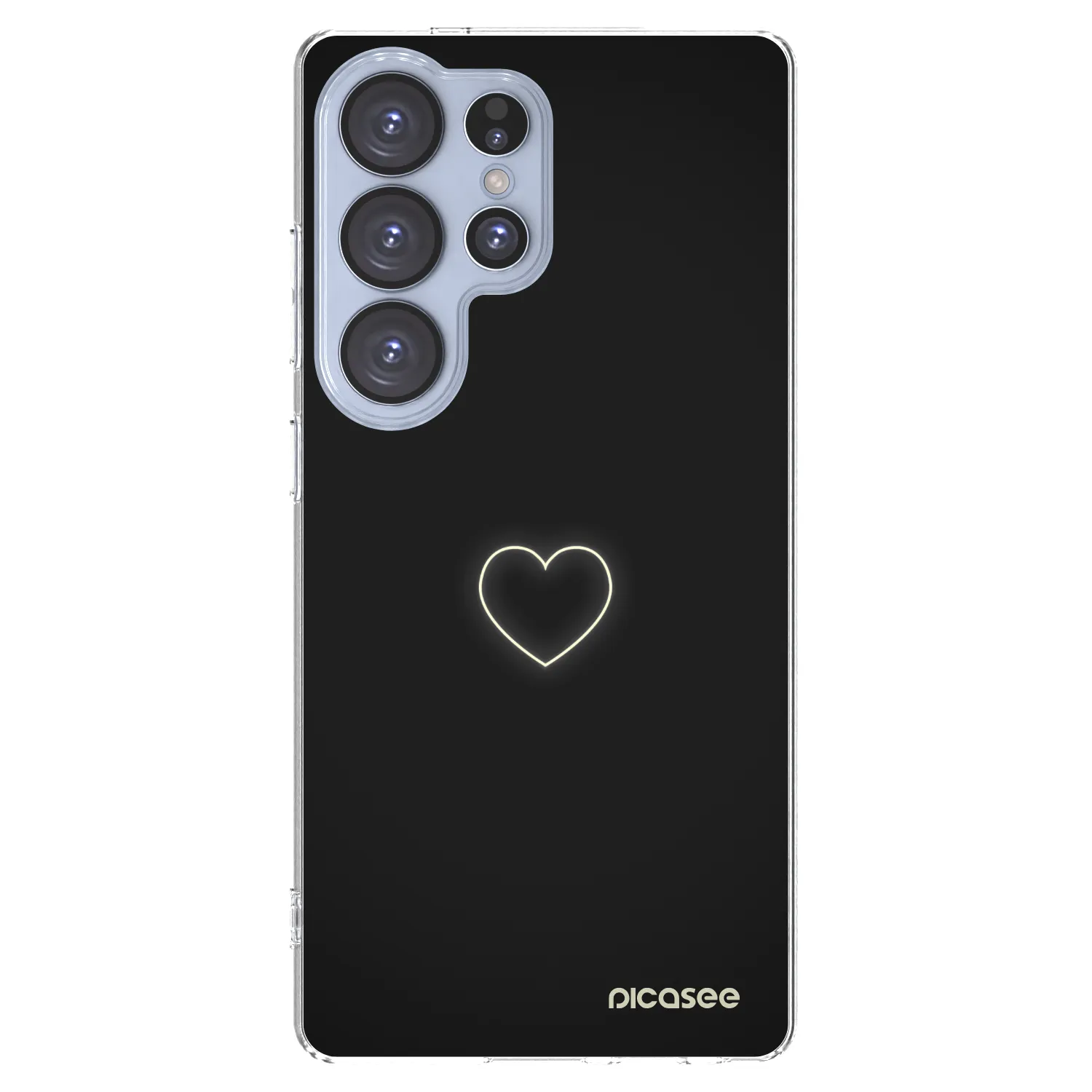 Picasee silikonový průhledný obal pro Samsung Galaxy S25 Ultra 5G - Heart